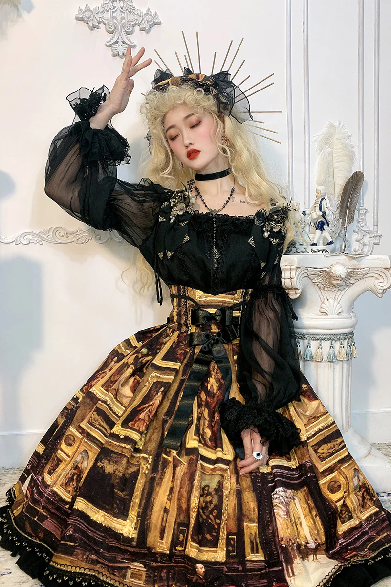 Golden Gallery - Elegant High Waist Lolita SK - Image 3