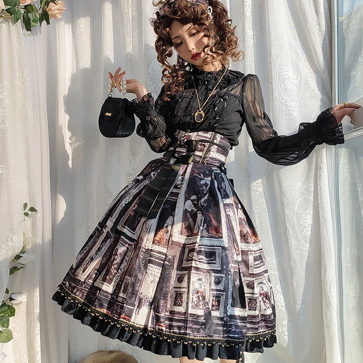 Golden Gallery - Elegant High Waist Lolita SK - Image 4