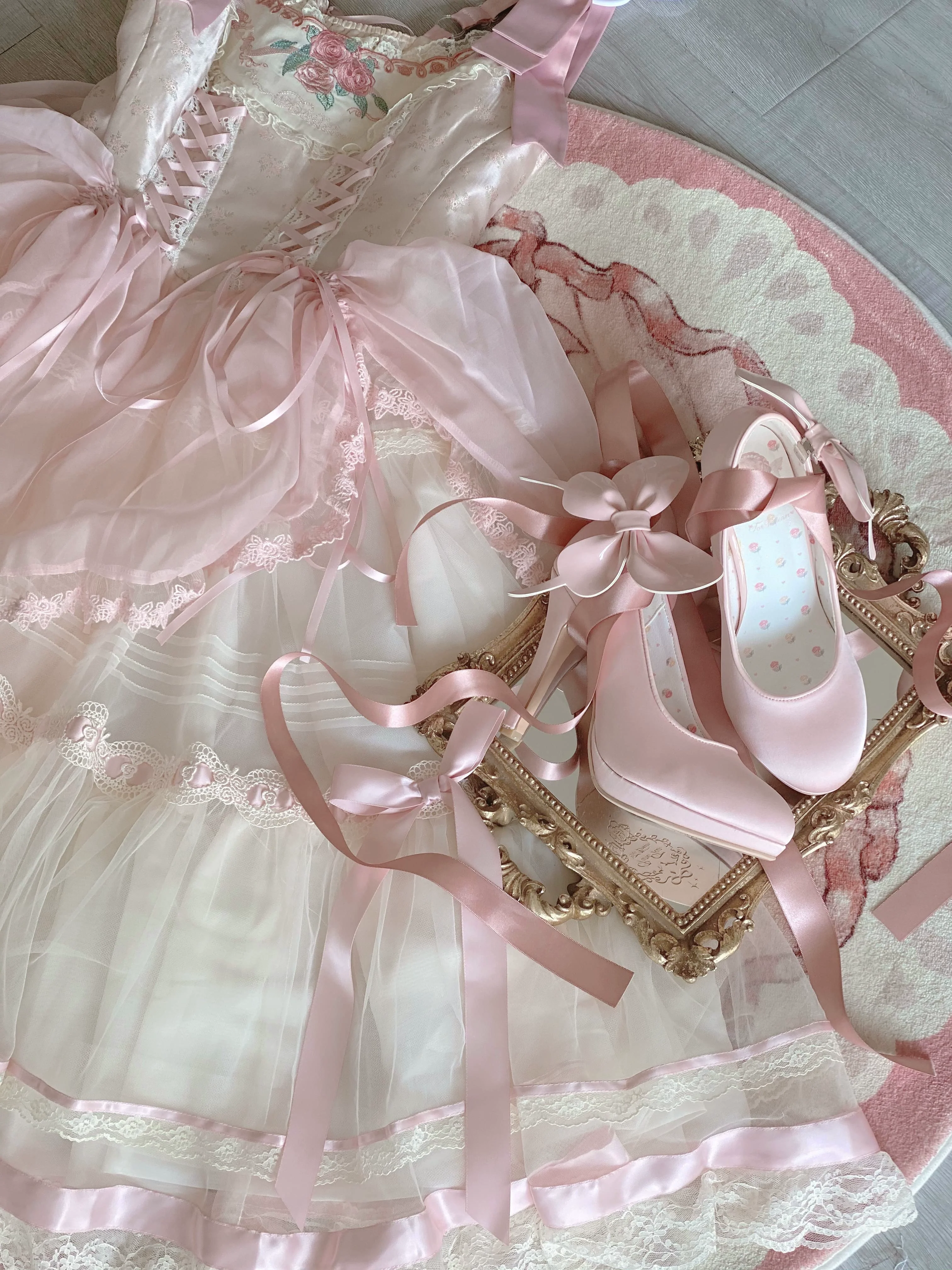 Butterfly Specimen - Ballet Style Lolita Shoes Elegant Platform Lolita Heels - Image 10