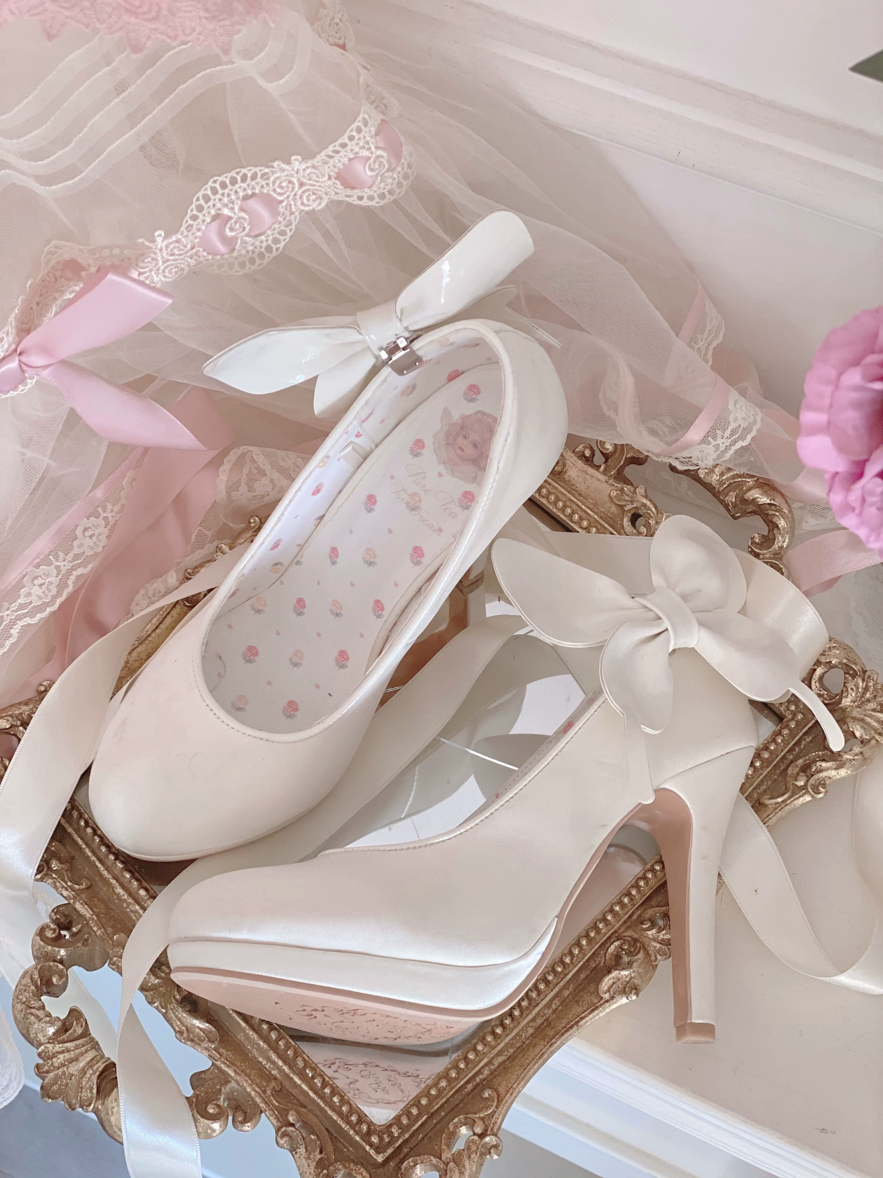 Butterfly Specimen - Ballet Style Lolita Shoes Elegant Platform Lolita Heels - Image 28