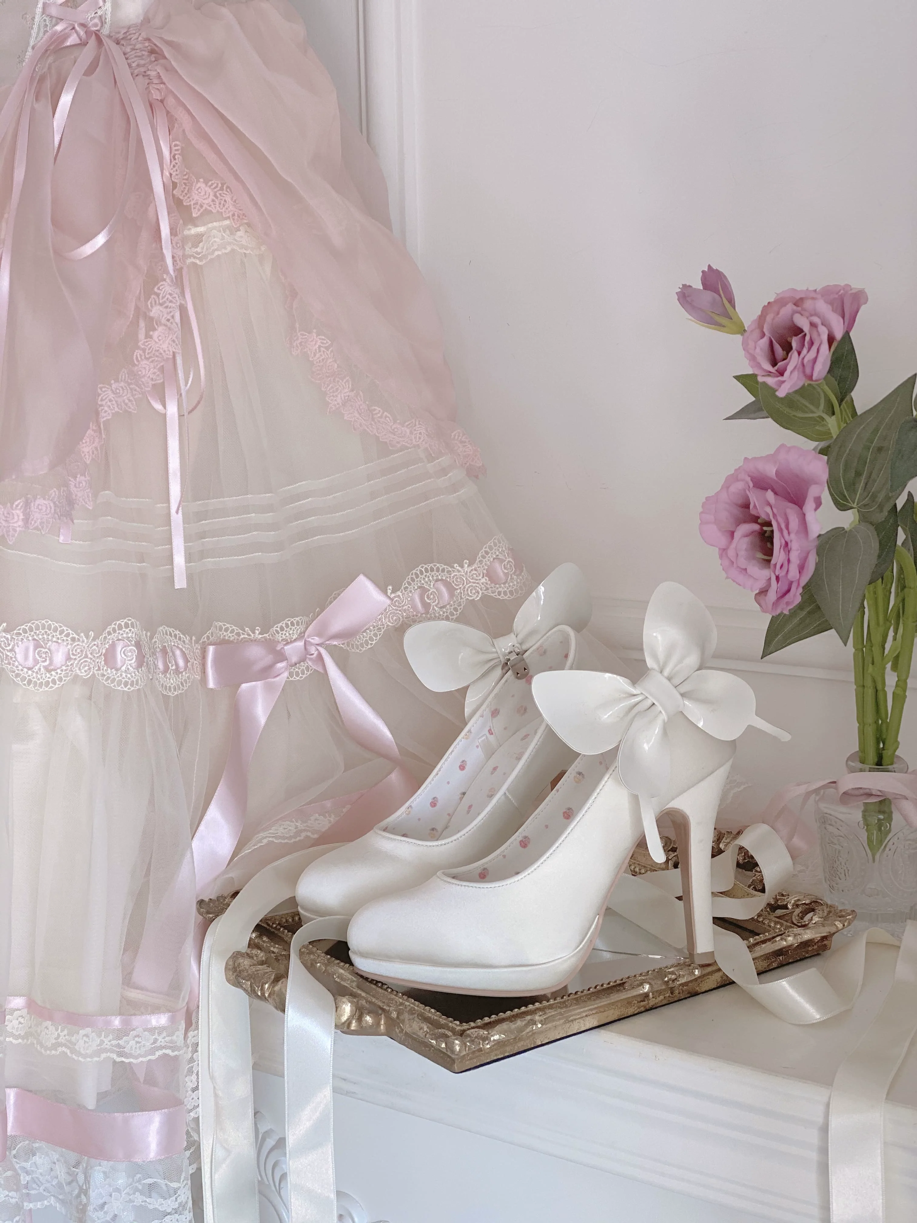 Butterfly Specimen - Ballet Style Lolita Shoes Elegant Platform Lolita Heels - Image 29