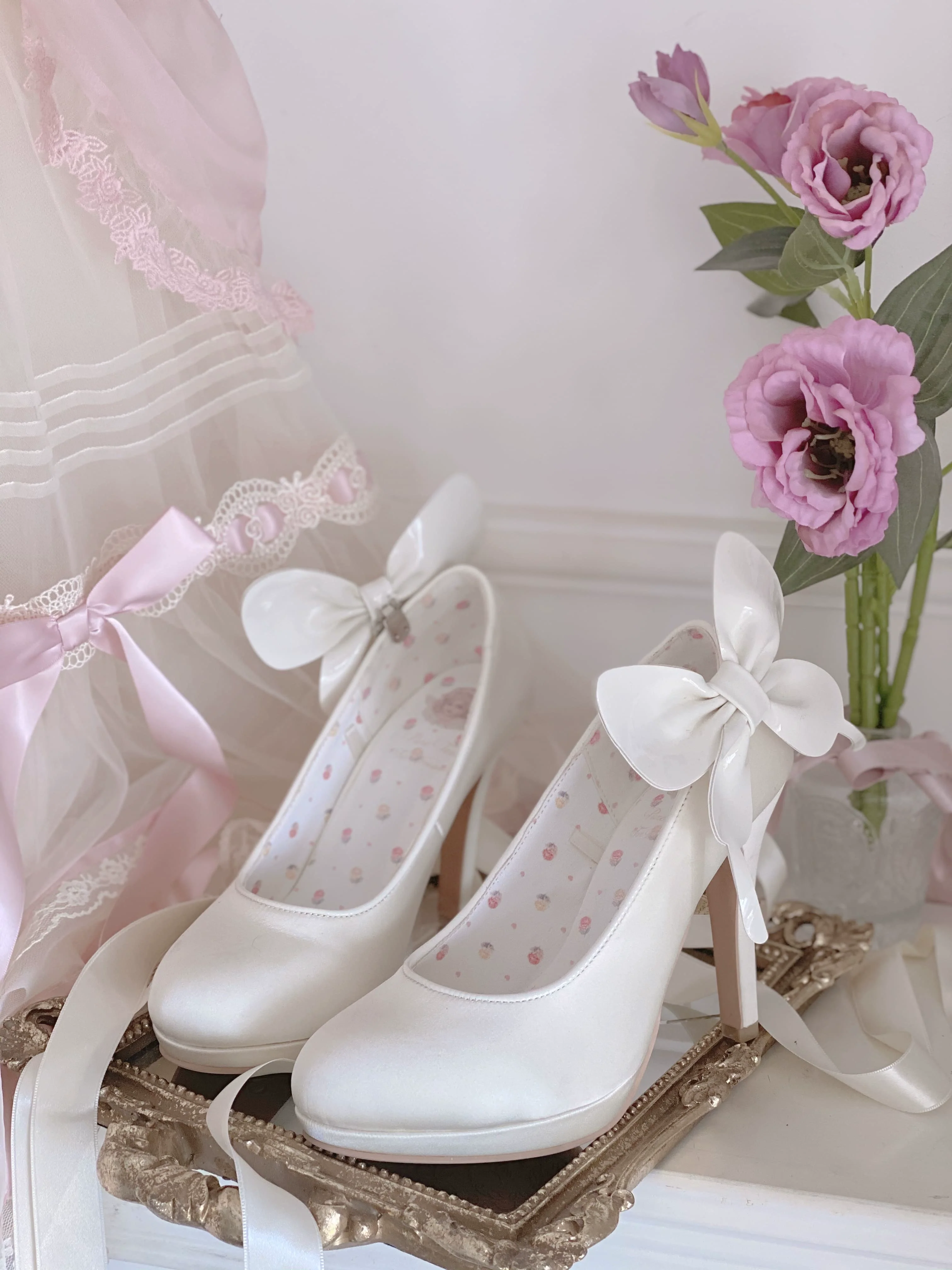 Butterfly Specimen - Ballet Style Lolita Shoes Elegant Platform Lolita Heels - Image 30