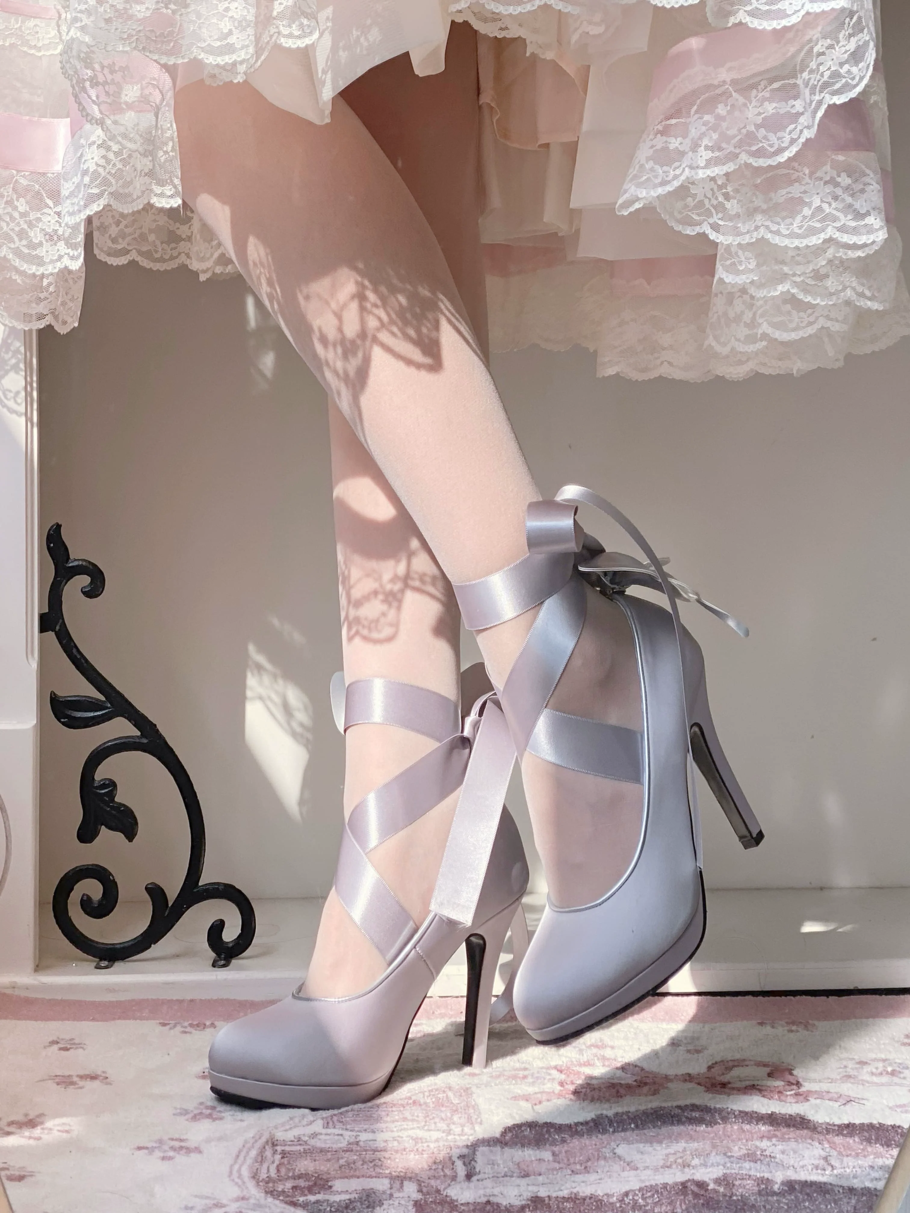 Butterfly Specimen - Ballet Style Lolita Shoes Elegant Platform Lolita Heels - Image 35