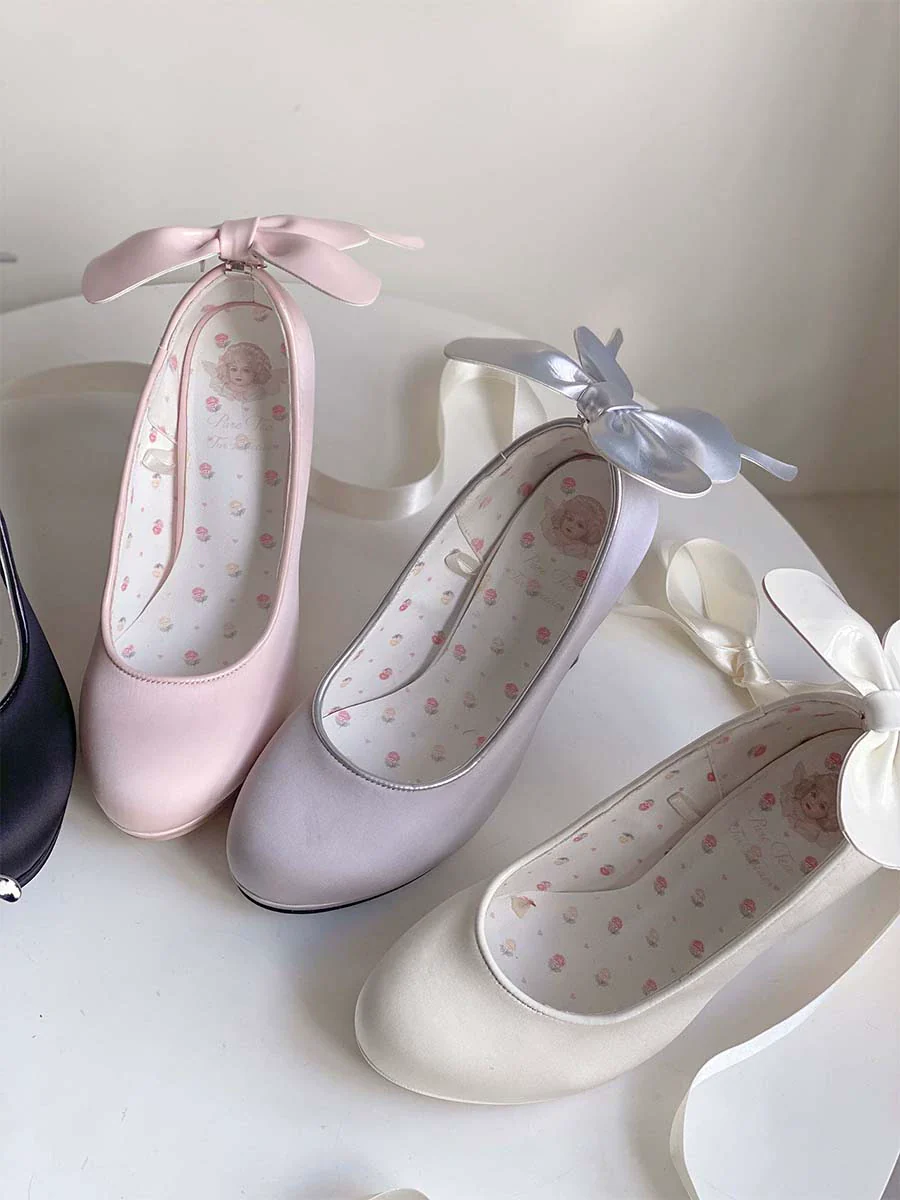 Butterfly Specimen - Ballet Style Lolita Shoes Elegant Platform Lolita Heels - Image 49