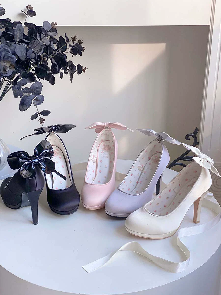Butterfly Specimen - Ballet Style Lolita Shoes Elegant Platform Lolita Heels - Image 50
