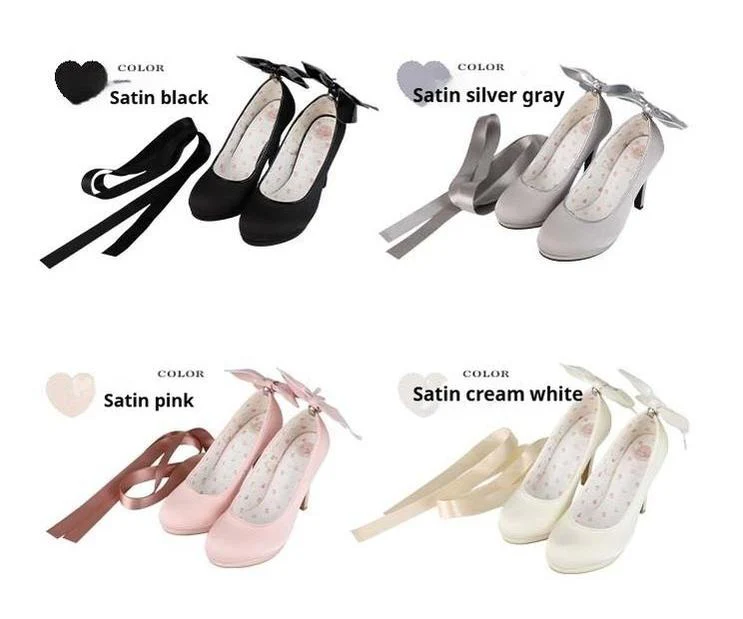 Butterfly Specimen - Ballet Style Lolita Shoes Elegant Platform Lolita Heels - Image 51