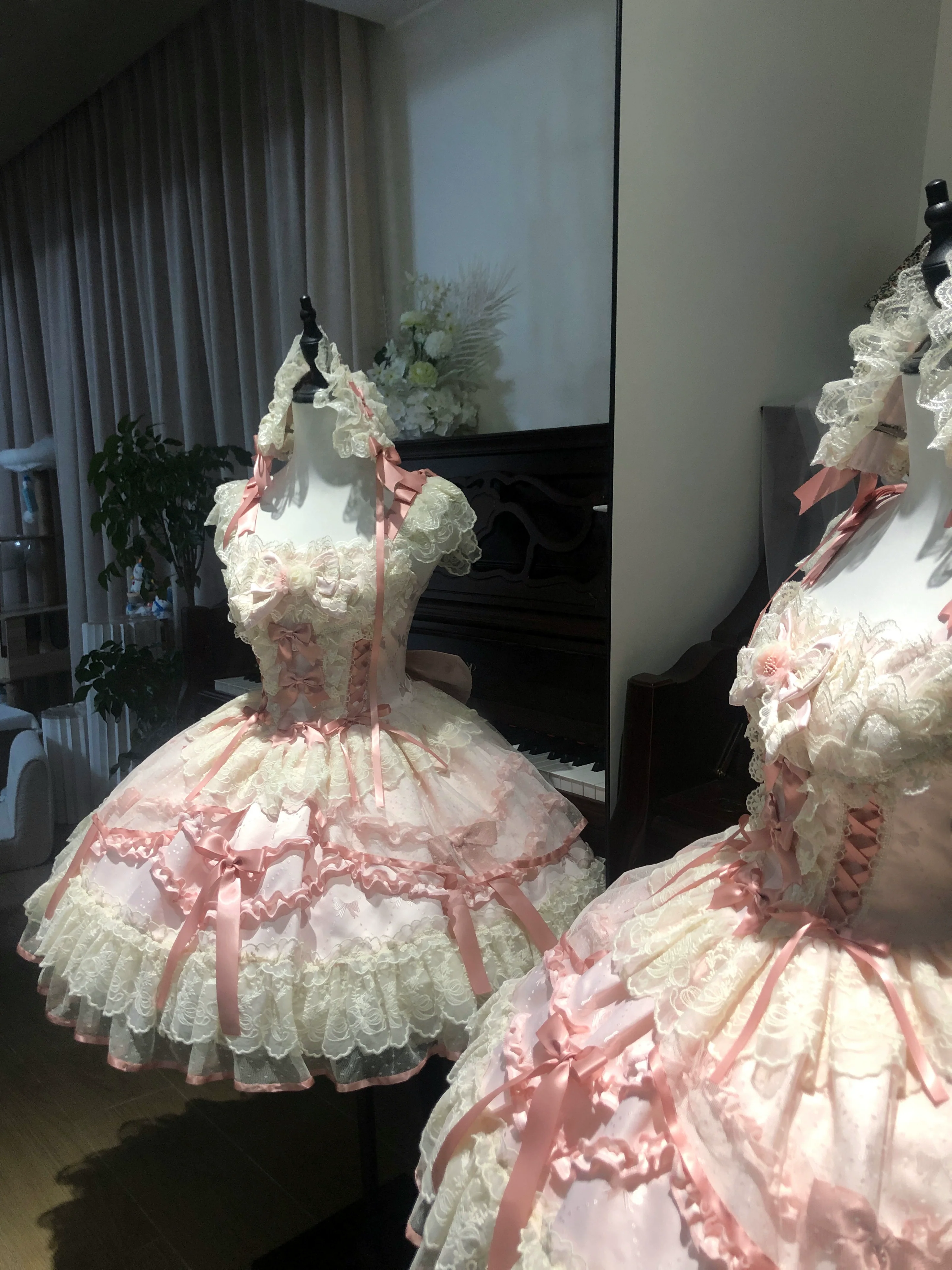 Dreamy Butterfly - Ballet-style Sweet Lolita JSK Dress With Large Bow Trailing - Image 23