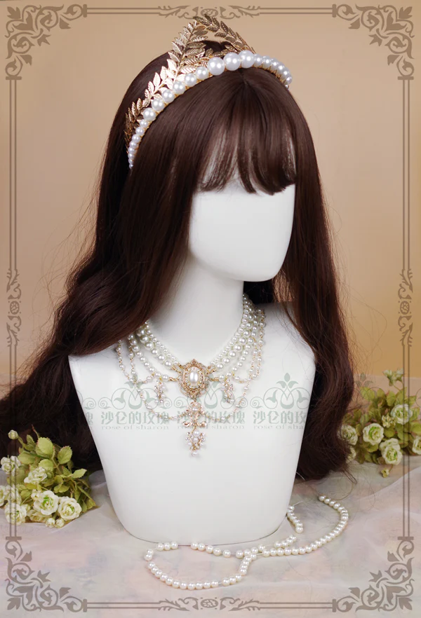 Baroque Layered Pearl Lolita Necklace - Image 7