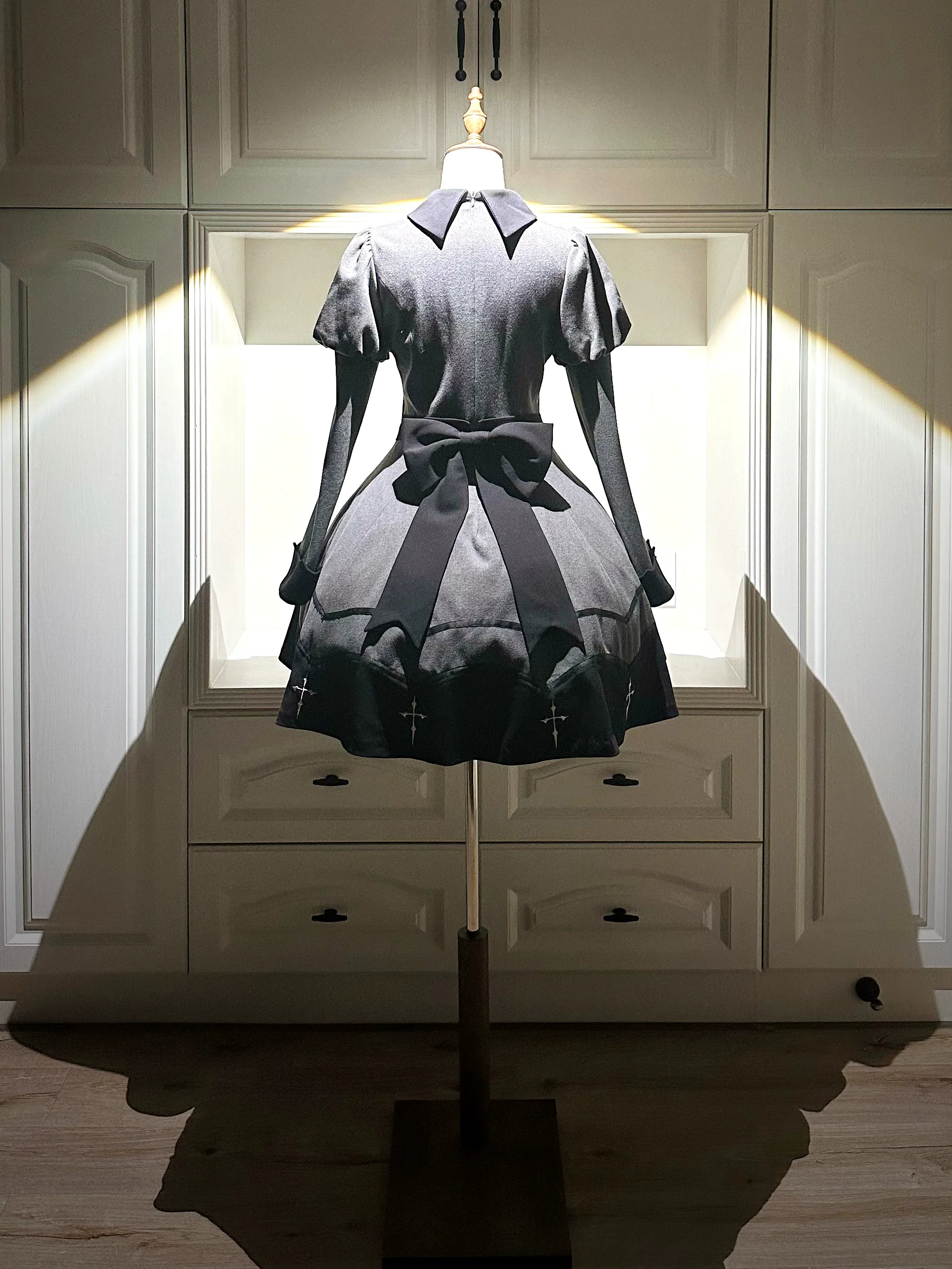 Vampire Princess - Bat-Inspired Halloween Gothic Lolita OP Dress - Image 29