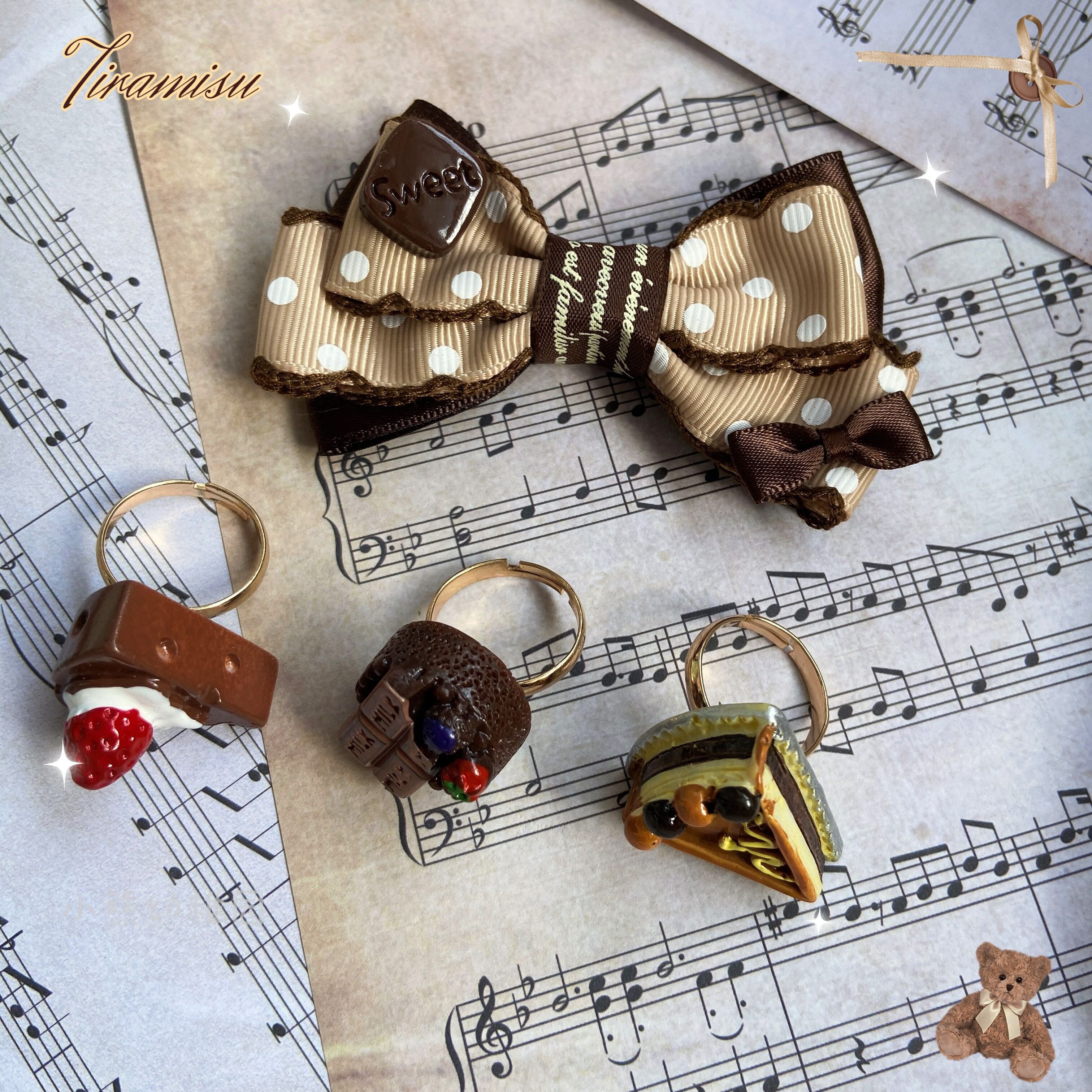 Bear Doll - Augustina - Kawaii Lolita Chocolate Paired Brooch and Hair Clip - Image 14