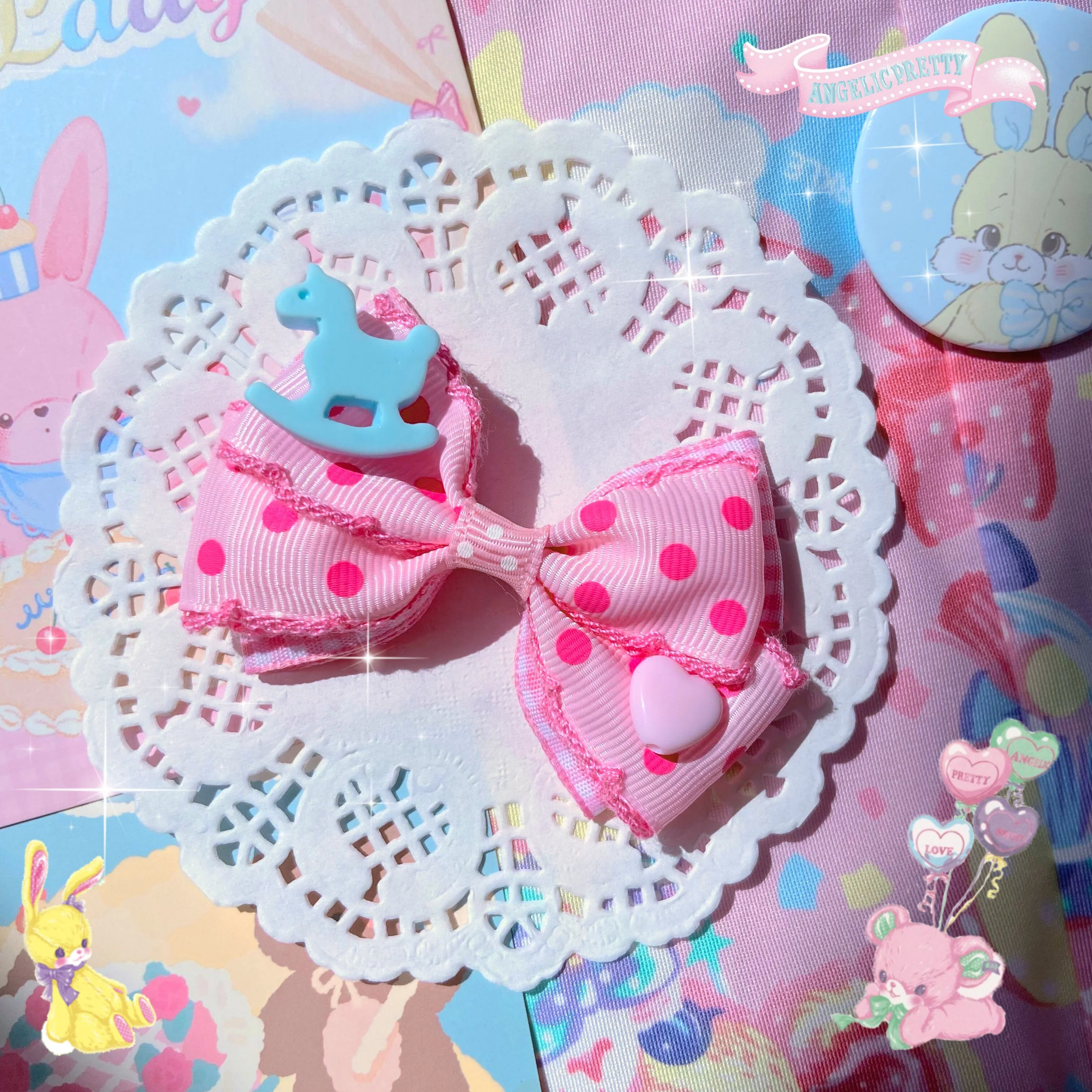 Bear Doll - Augustina - Sweet Lolita Bow Hair Clip - Image 10