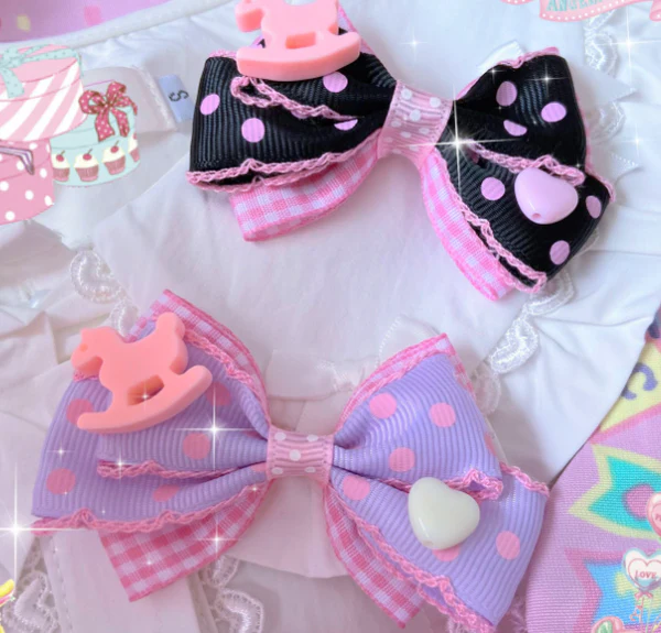 Bear Doll - Augustina - Sweet Lolita Bow Hair Clip - Image 11