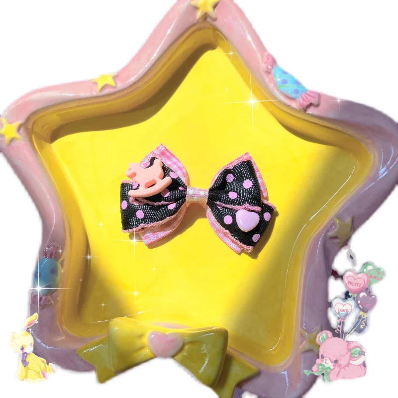 Bear Doll - Augustina - Sweet Lolita Bow Hair Clip - Image 4