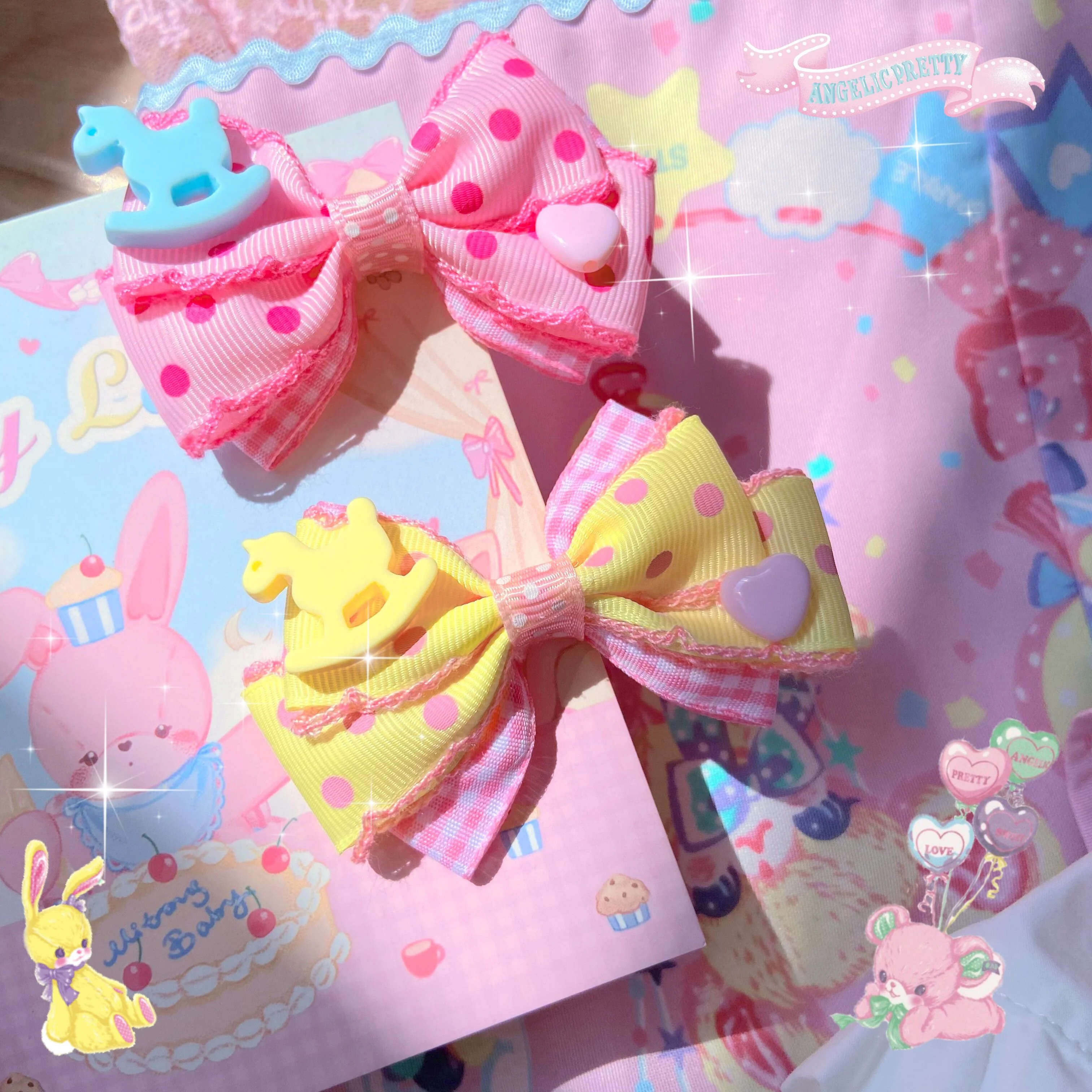 Bear Doll - Augustina - Sweet Lolita Bow Hair Clip - Image 8