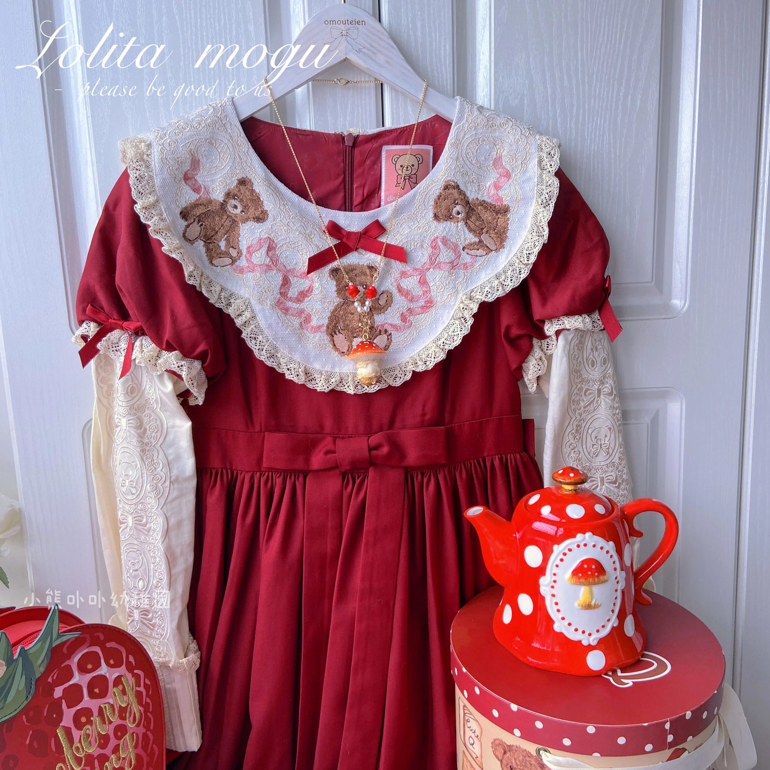 Bear Doll - Handcraft Kawaii Lolita Mushroom Necklace - Image 31