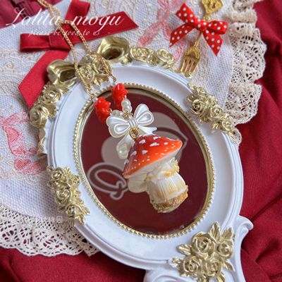 Bear Doll - Handcraft Kawaii Lolita Mushroom Necklace - Image 34
