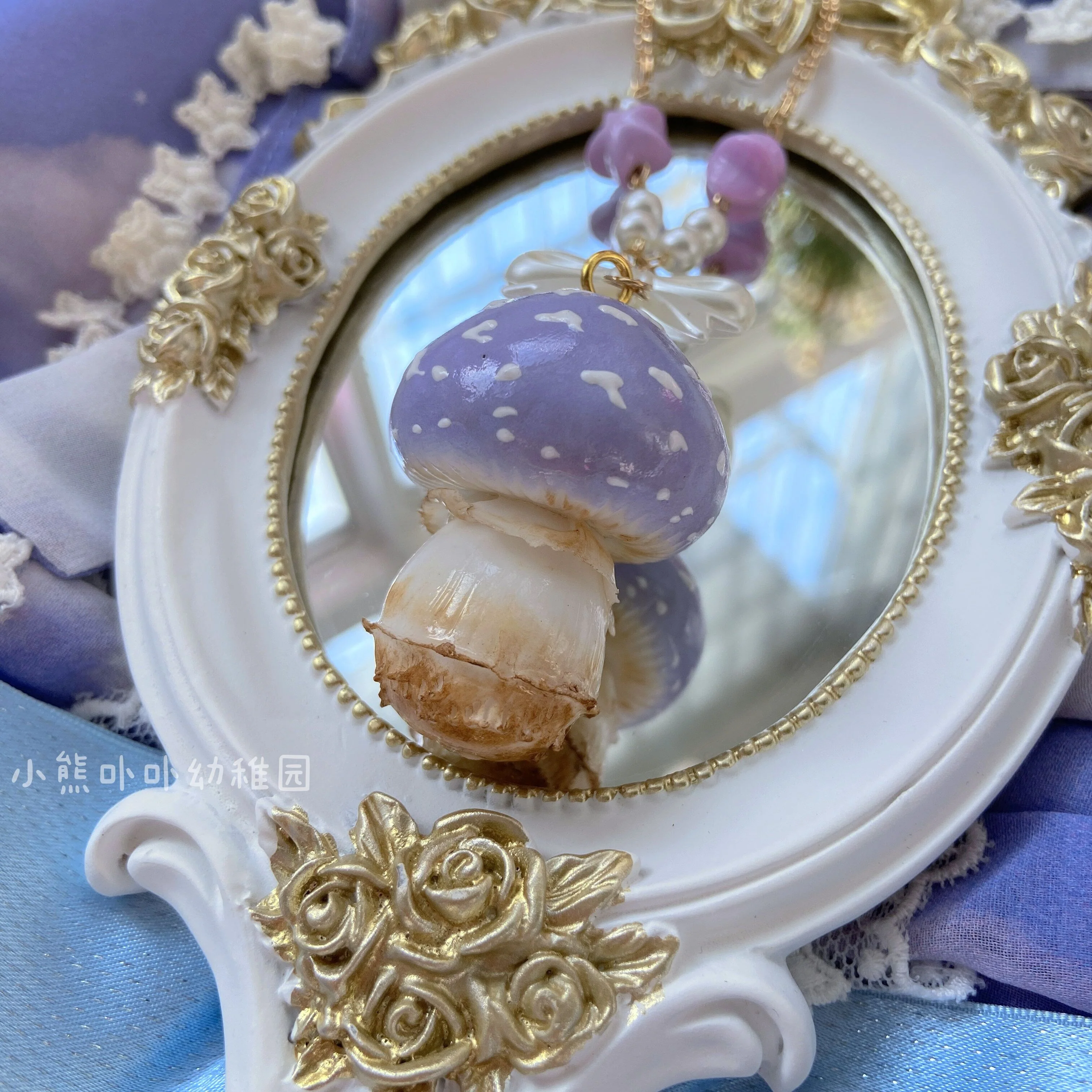 Bear Doll - Handcraft Kawaii Lolita Mushroom Necklace - Image 7