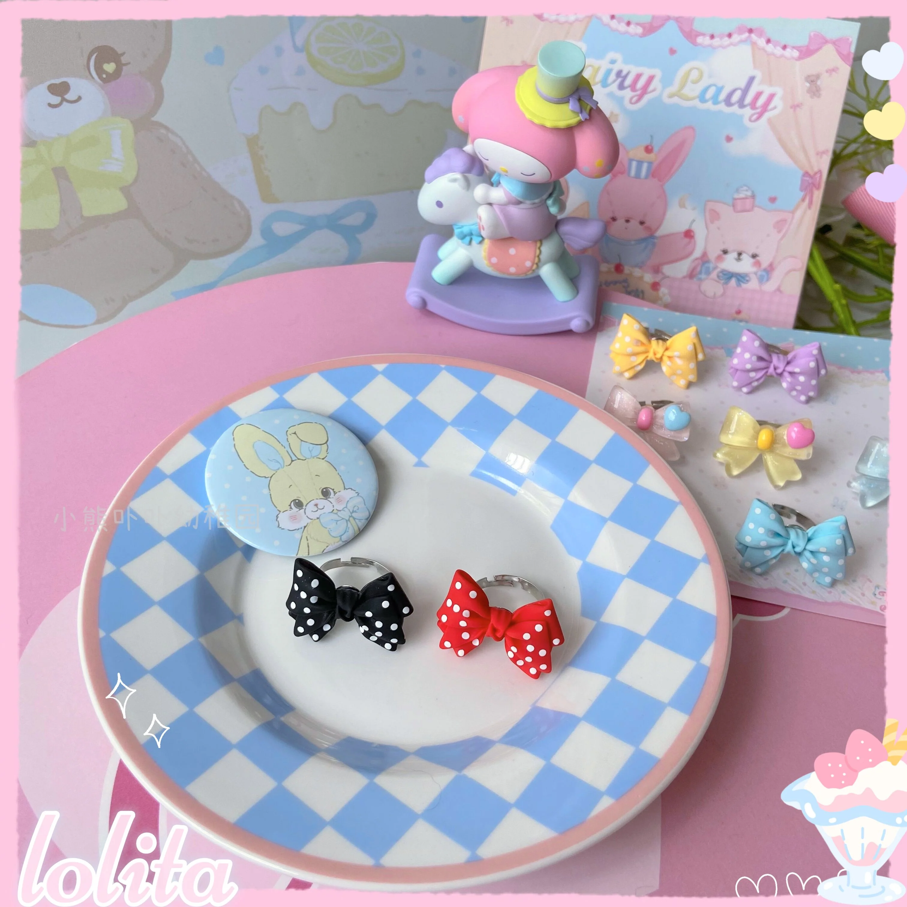 Bear Doll - Kawaii and Sweet Lolita Bowknot Ring - Image 10