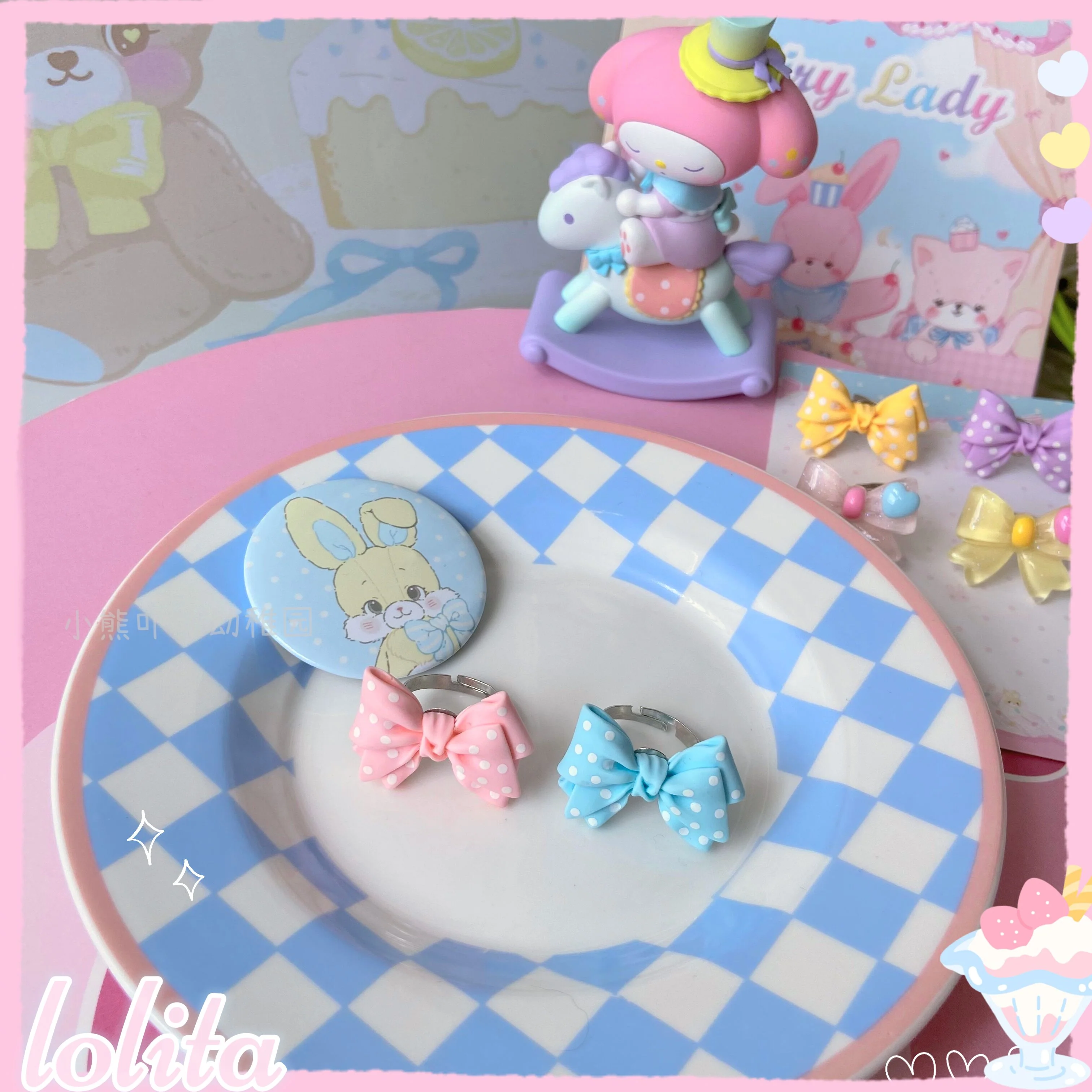 Bear Doll - Kawaii and Sweet Lolita Bowknot Ring - Image 11
