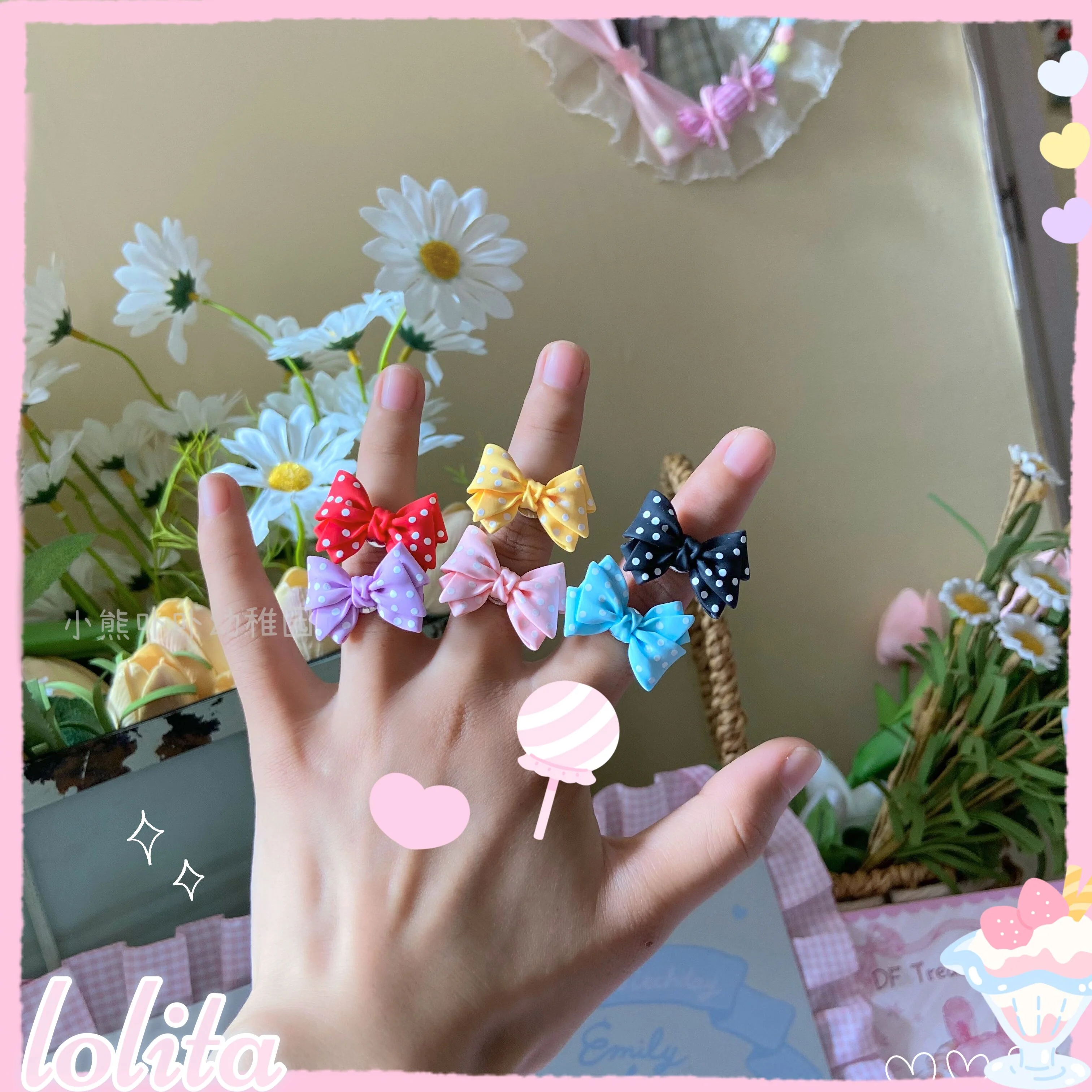 Bear Doll - Kawaii and Sweet Lolita Bowknot Ring - Image 13
