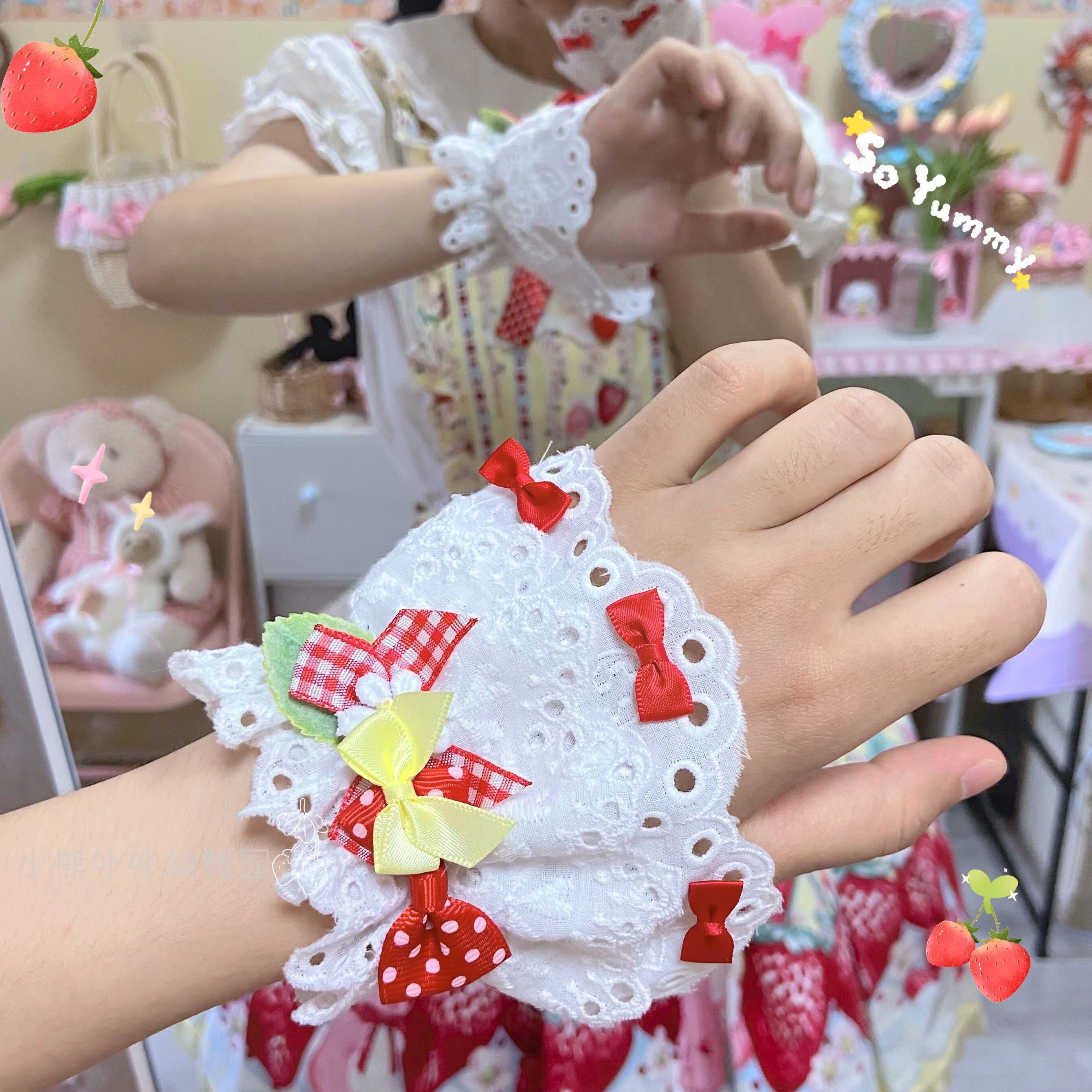 Bear Doll - Original Cute Lolita Bow Cuffs - Image 21