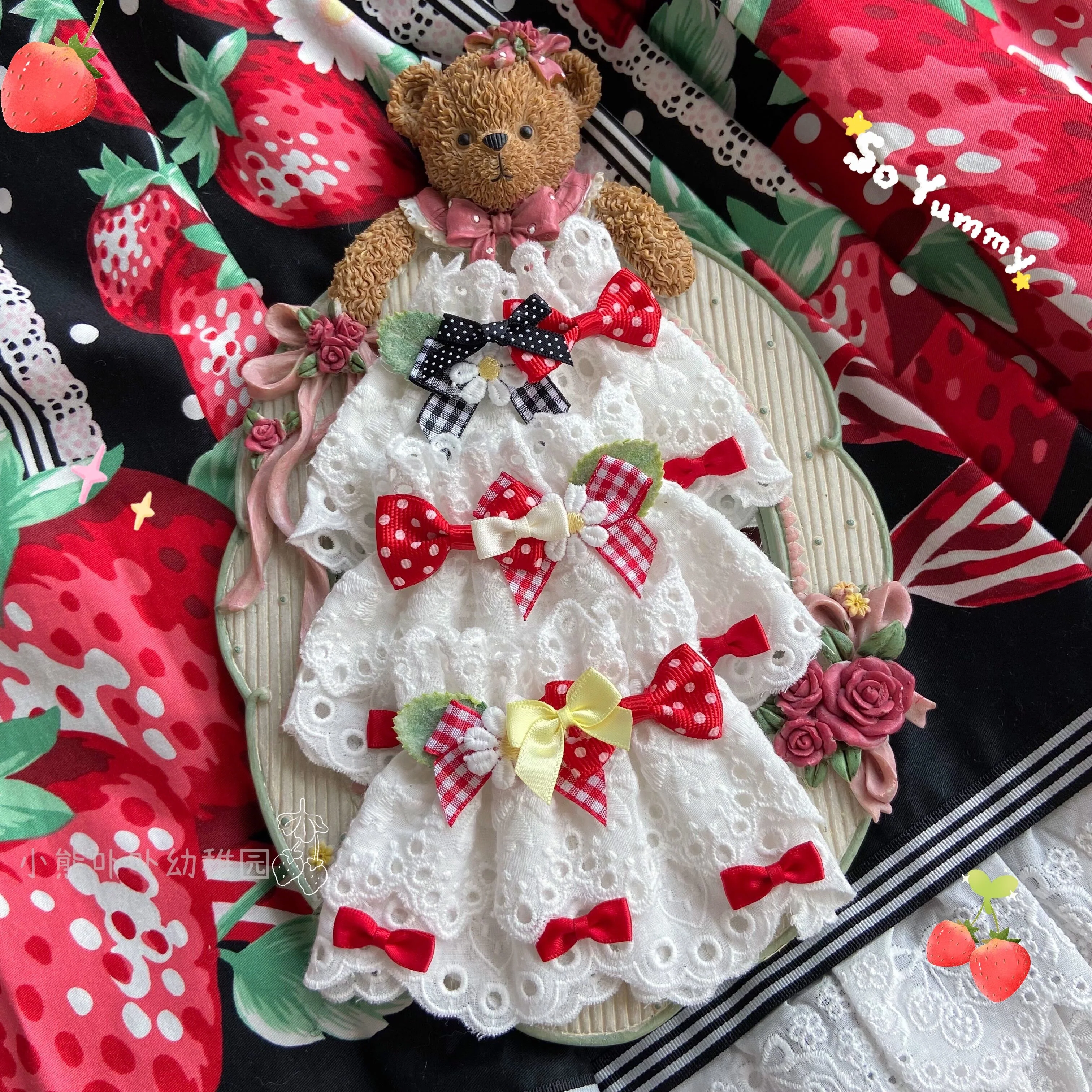 Bear Doll - Original Cute Lolita Bow Cuffs - Image 6