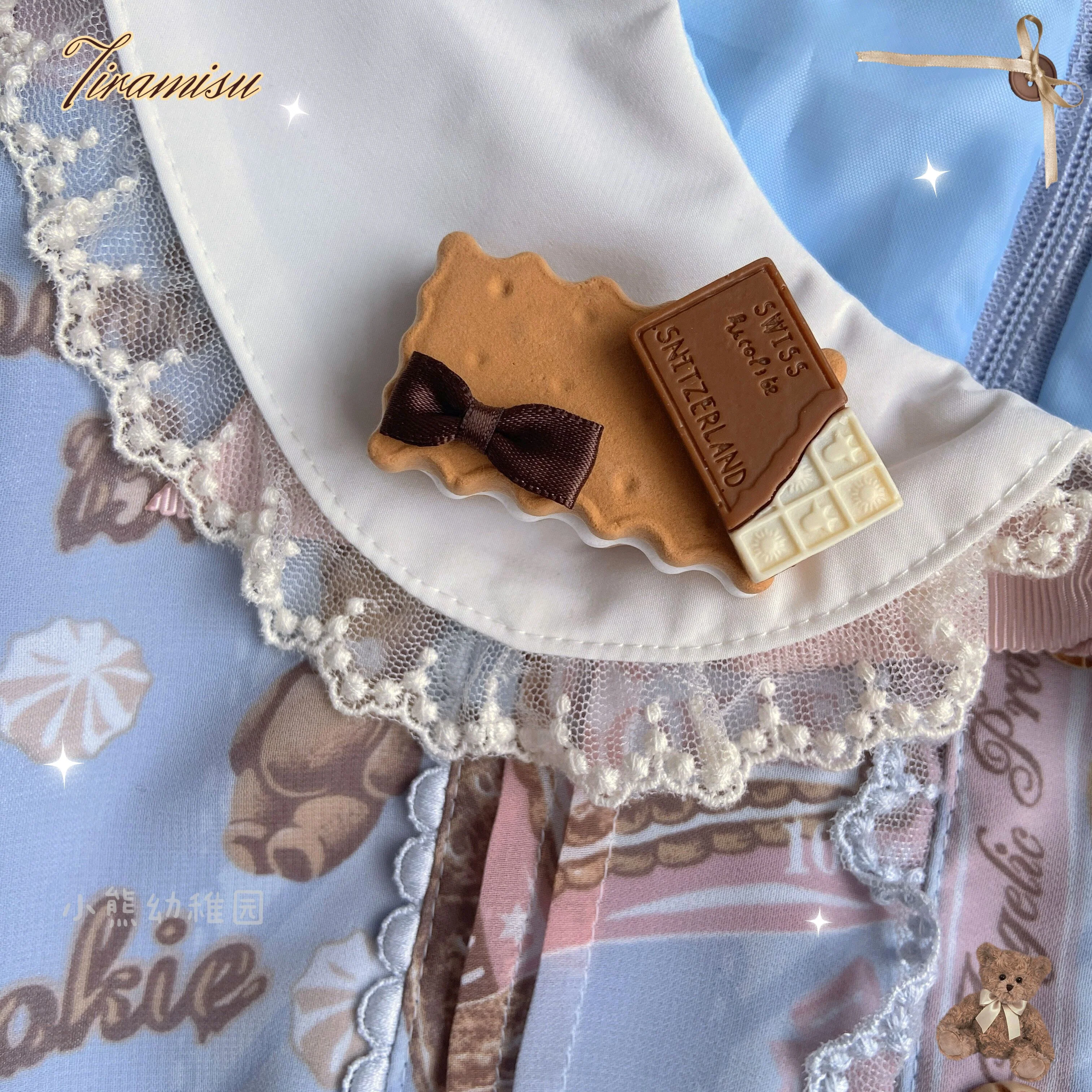 Bear Doll - Sweet Cookie Charm Set - Kawaii Lolita Necklace and Hairclip - Image 10