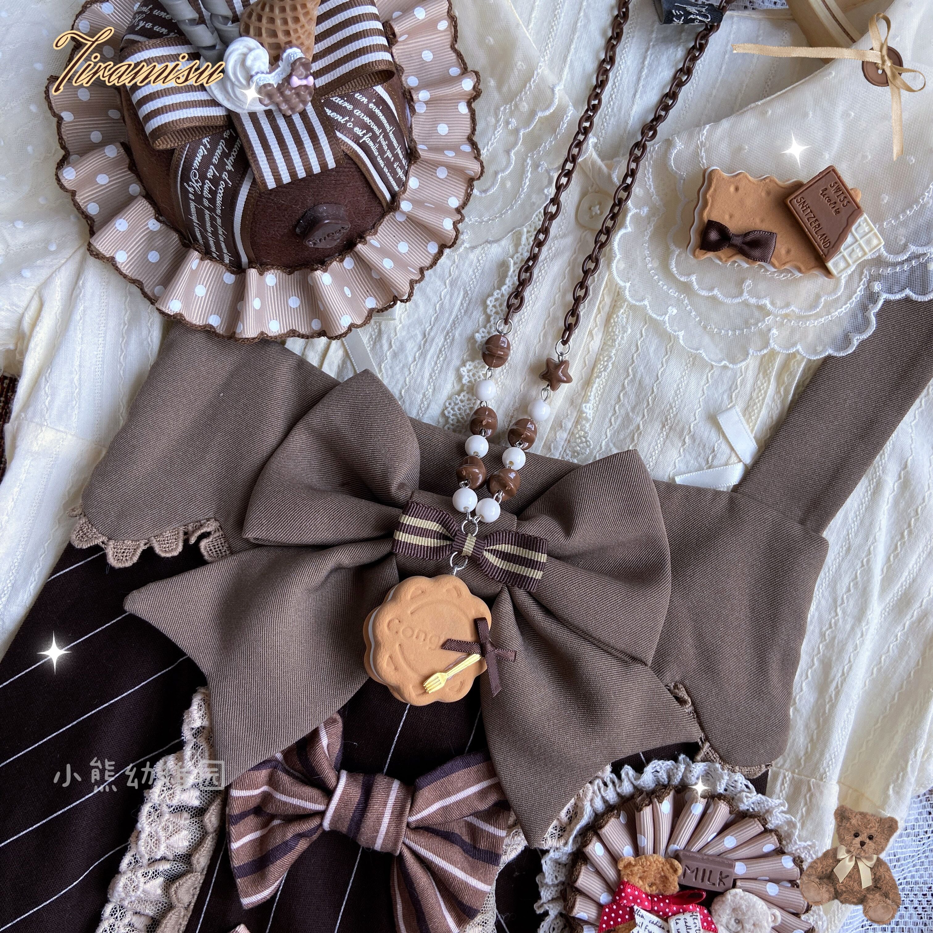Bear Doll - Sweet Cookie Charm Set - Kawaii Lolita Necklace and Hairclip - Image 11