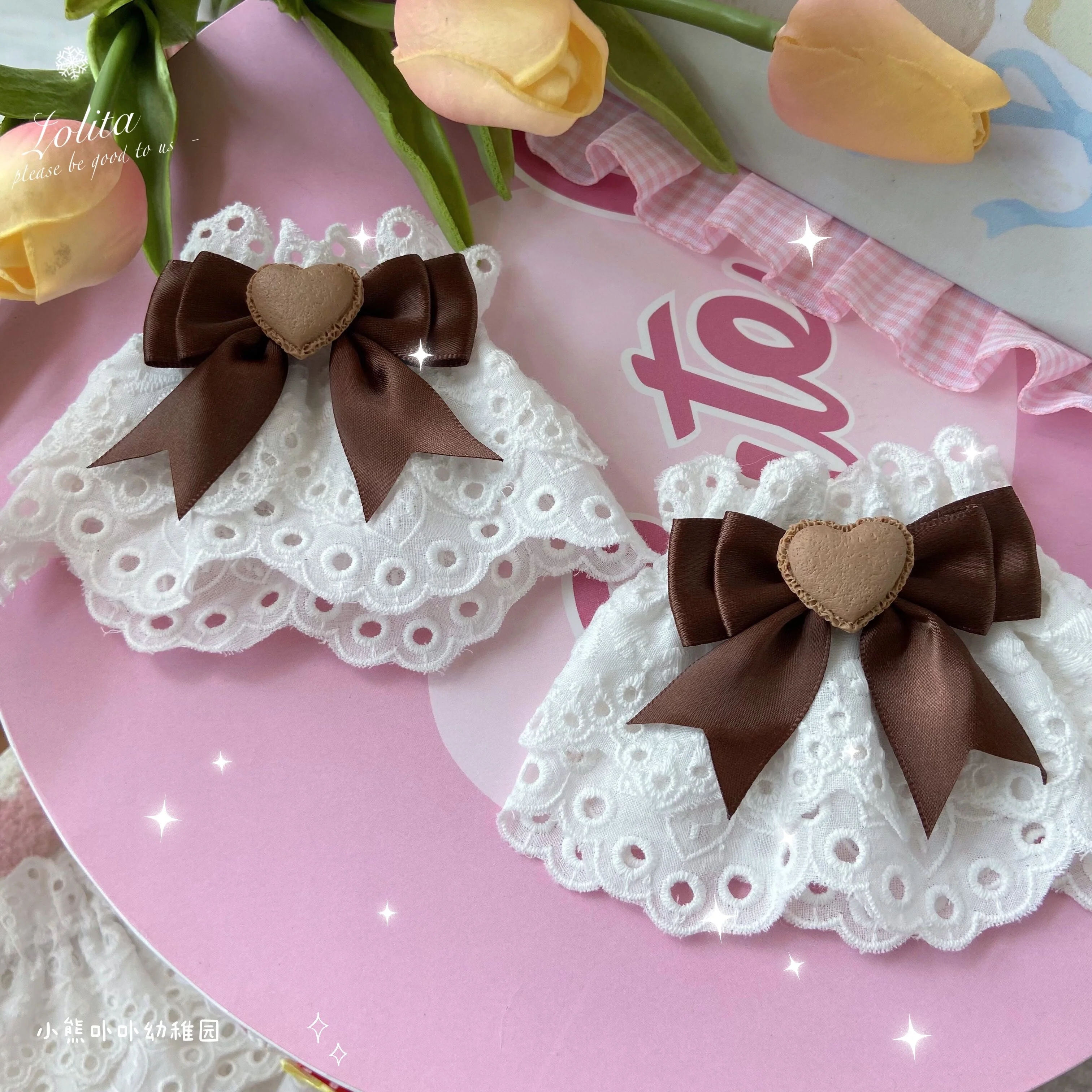 Bear Doll - Sweet Lolita Cuff with Heart and Bow - Image 16
