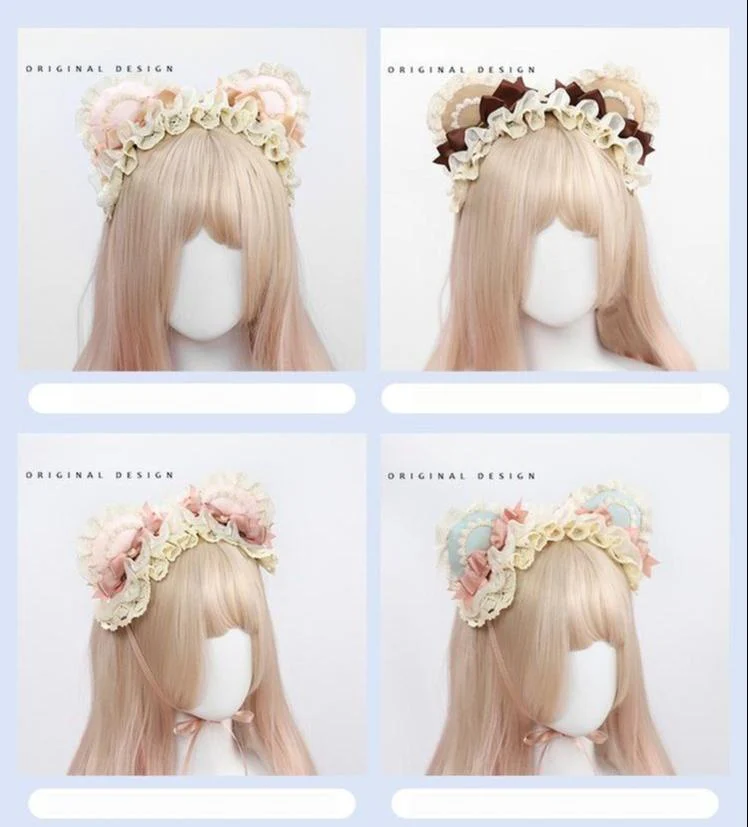 The Accessories' Story - Bear Ear Sweet Lolita Head Accessory - Image 29