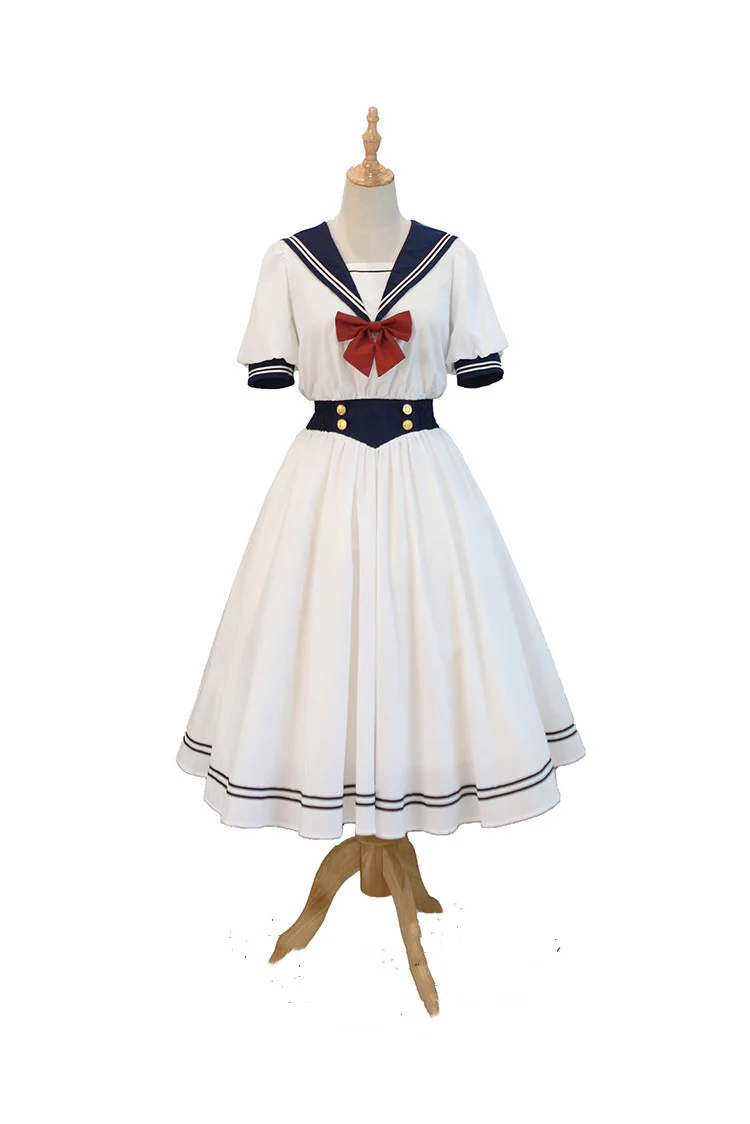 Sea and Wind - Retro Sailor Lolita OP Dress Version 1.0 - Image 22