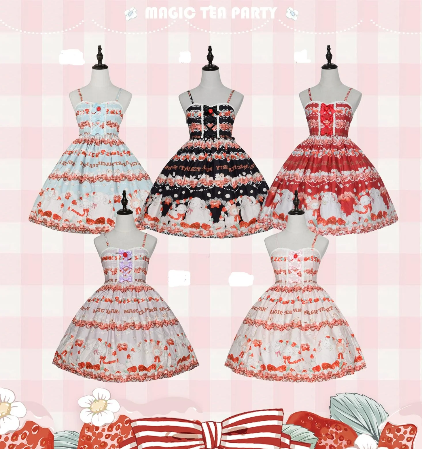 Berry Sheep - Strawberry Lolita JSK - Image 17
