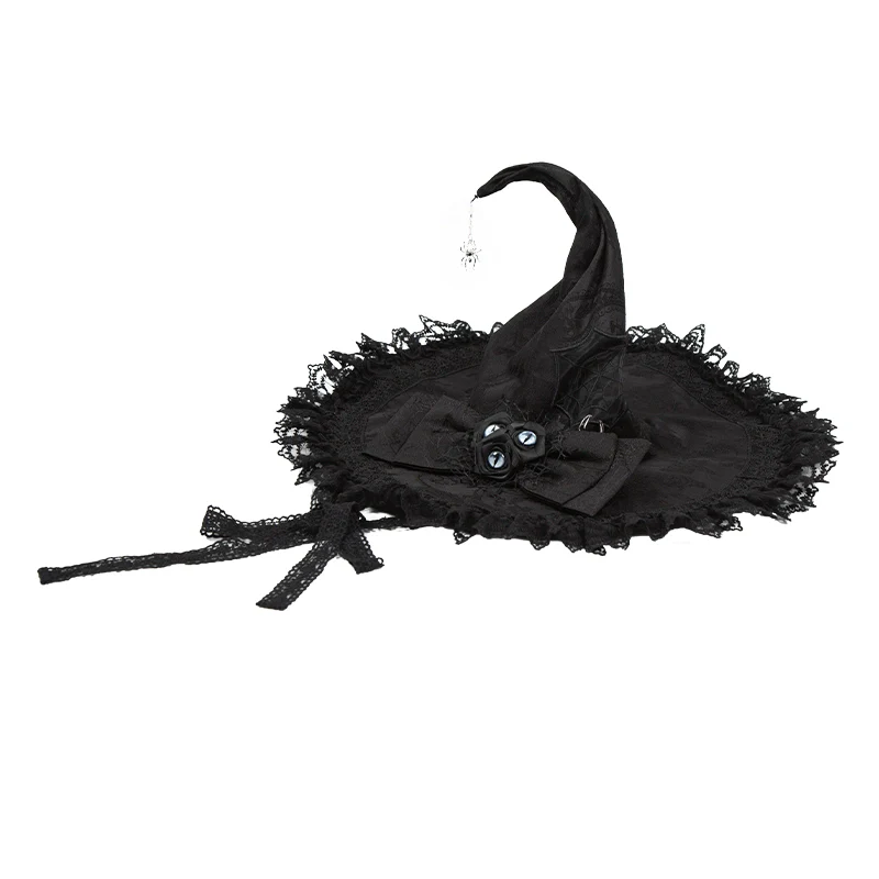With PUJI - Letter and Poetry · Twilight - Black Gothic Lolita Skirt Set, Witch-Inspired - Image 41