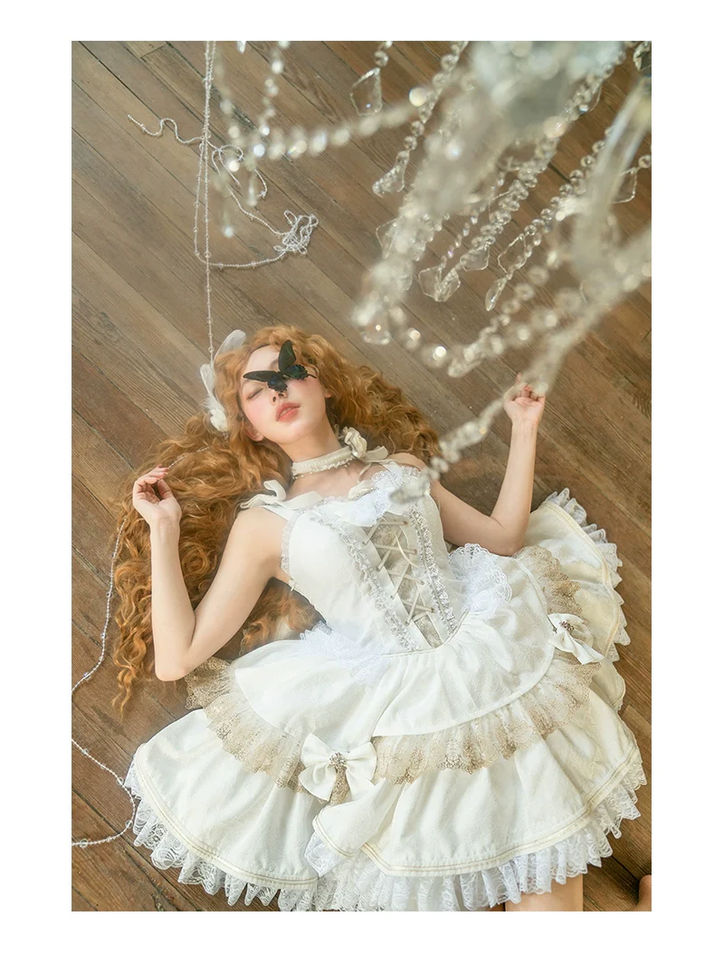 Black Lady - Gothic Lolita JSK Dress Set - Image 7