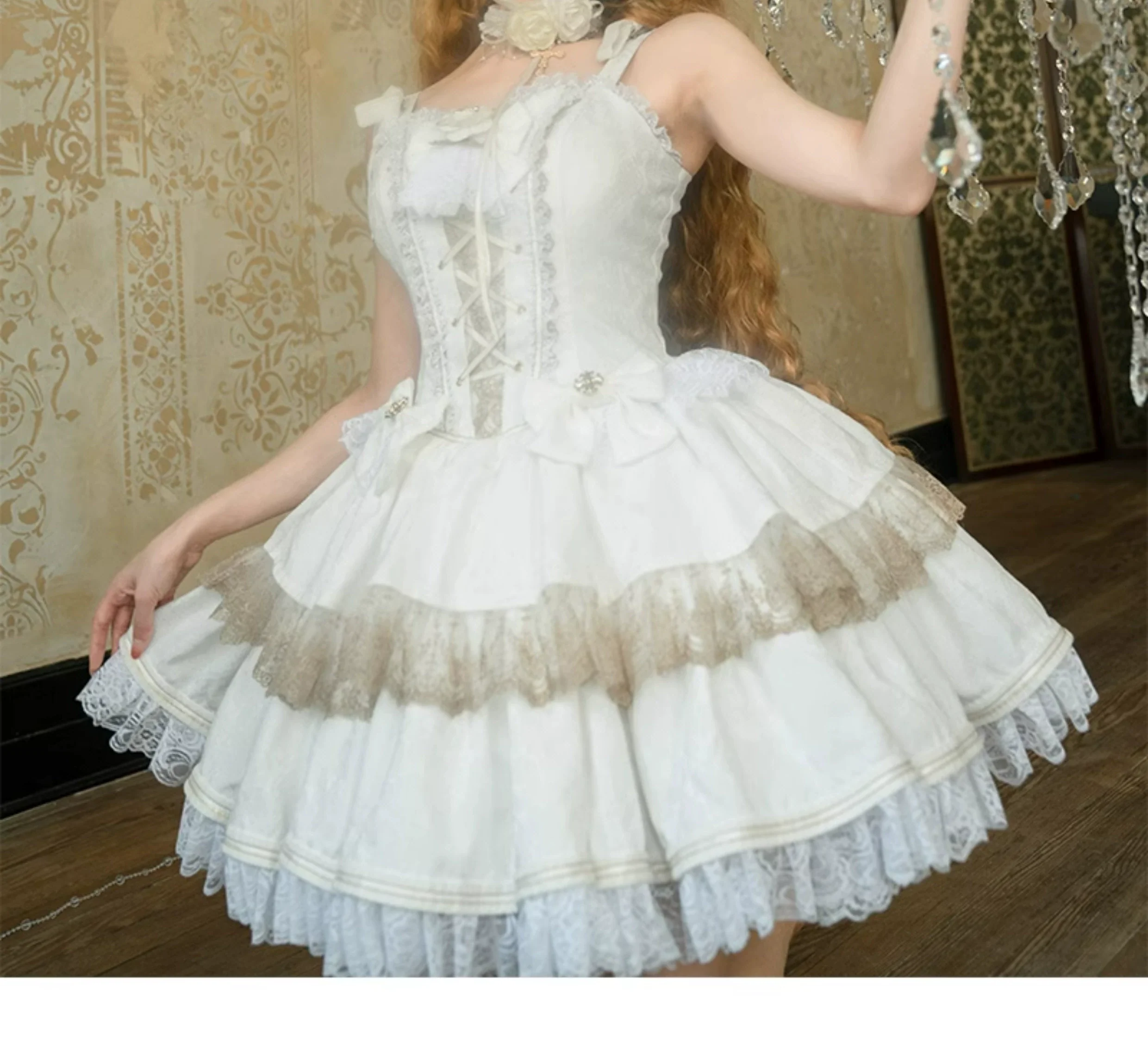 Black Lady - Gothic Lolita JSK Dress Set - Image 9