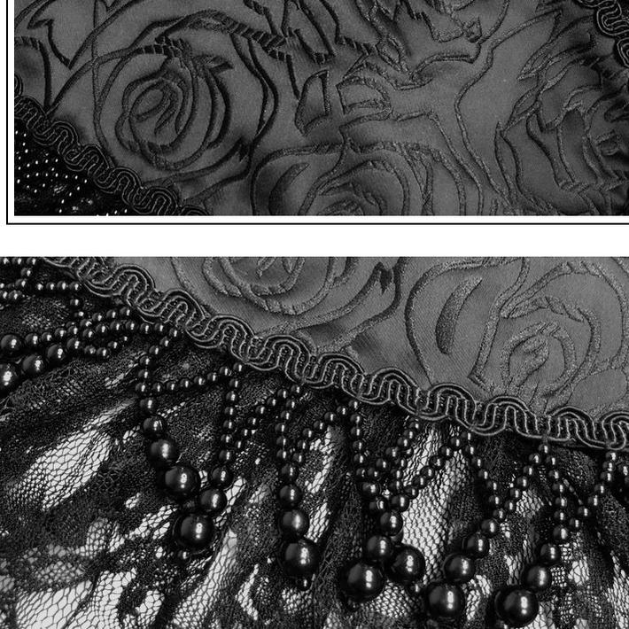 Blood Supply - Misty - Gothic Lolita Halloween Black Lace Veil - Image 12