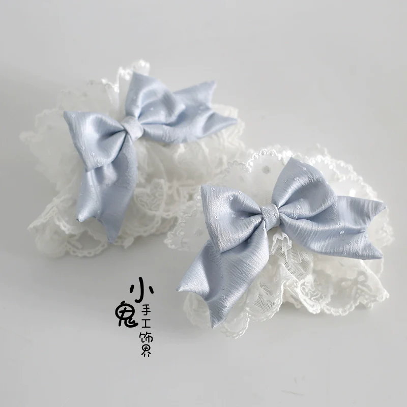 Xiaogui - Blue Sweet Lolita Lace Hair Accessory - Image 20