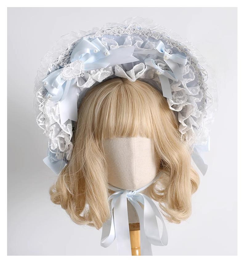 Xiaogui - Blue Sweet Lolita Lace Hair Accessory - Image 3