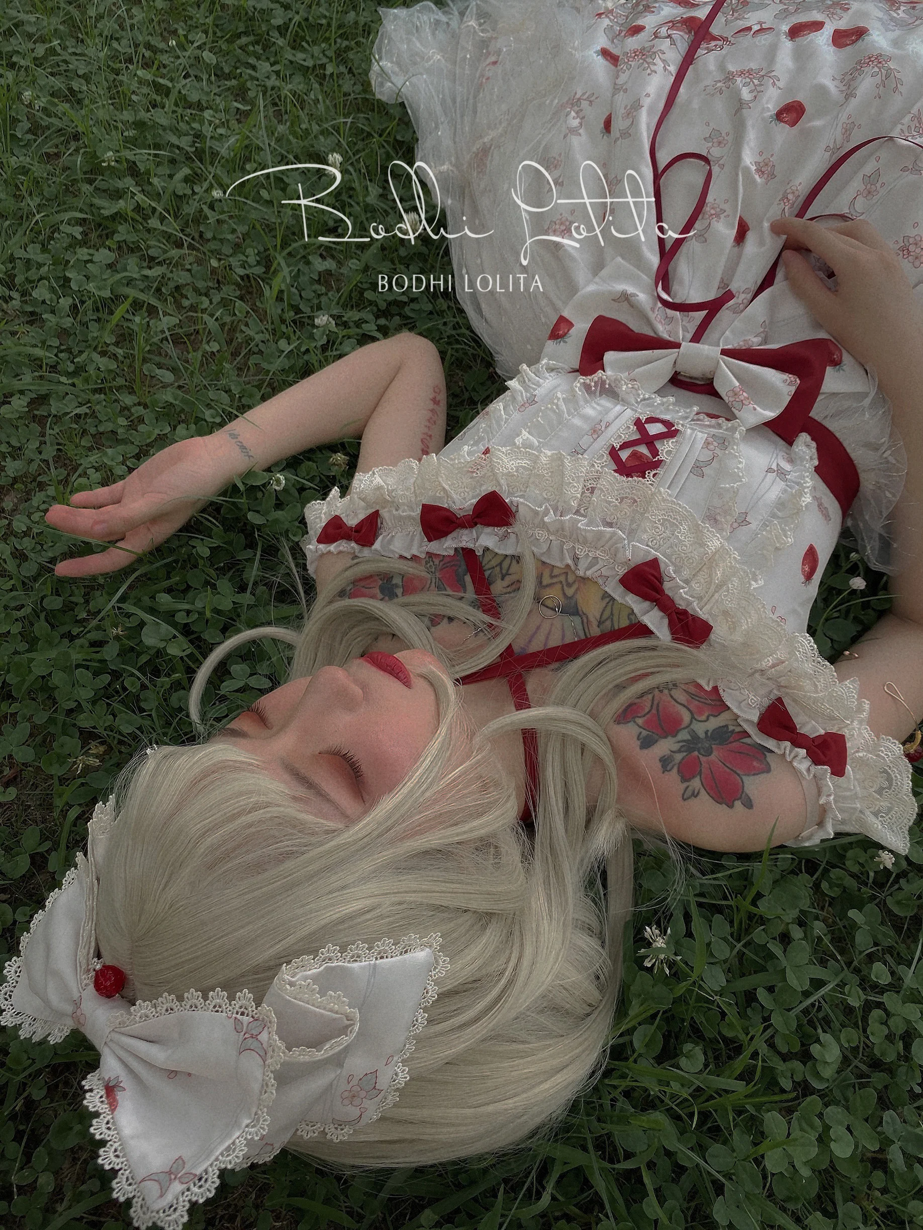 Strawberry Fruit Tea SP - Apricot Sweet Lolita Jumper Dress - Image 13