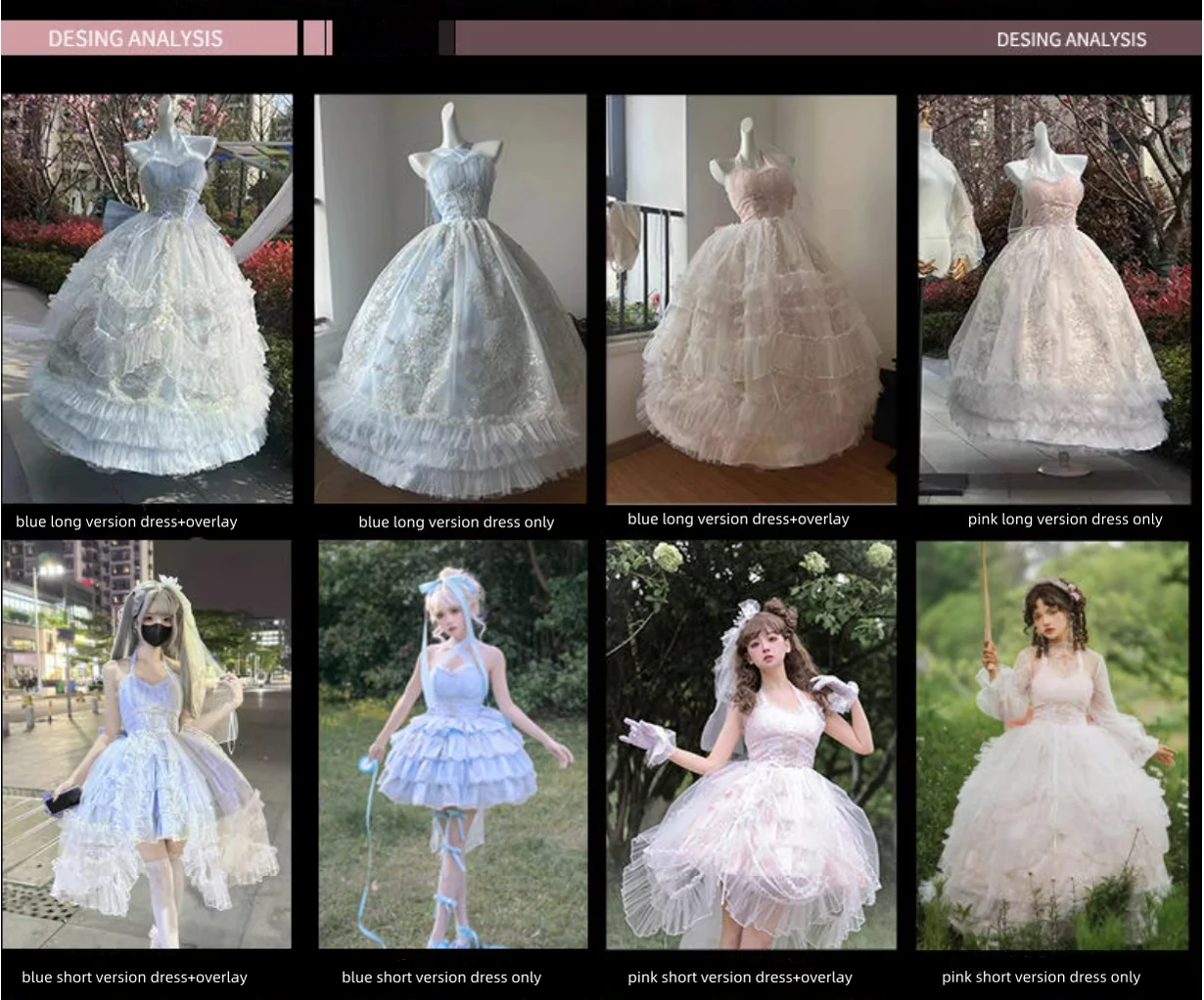 Daydream Whisper - Endless Summer - Bridal Wedding Lolita JSK Open-Back Dress - Image 24