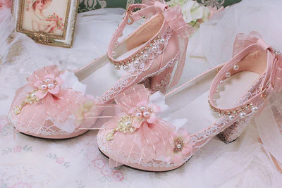 One Night - Bright PU Wedding Lolita Thick High Heels - Image 10