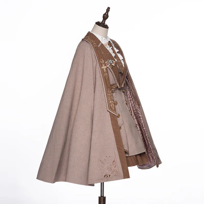 Youpairui - Sheffield - British-style Khaki Ouji Lolita Set - Image 15