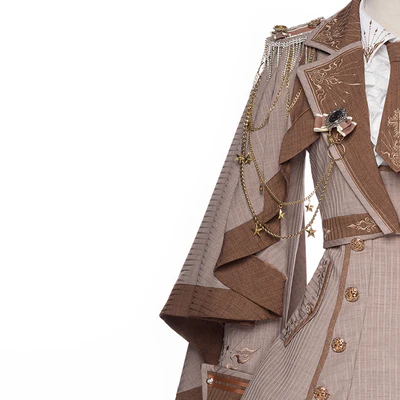 Youpairui - Sheffield - British-style Khaki Ouji Lolita Set - Image 16