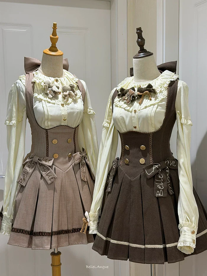 Sweetheart Canelé - Bust-supporting Classic Lolita JSK Dress, Low-waist - Image 3