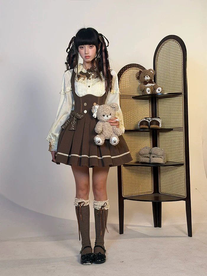 Sweetheart Canelé - Bust-supporting Classic Lolita JSK Dress, Low-waist - Image 5