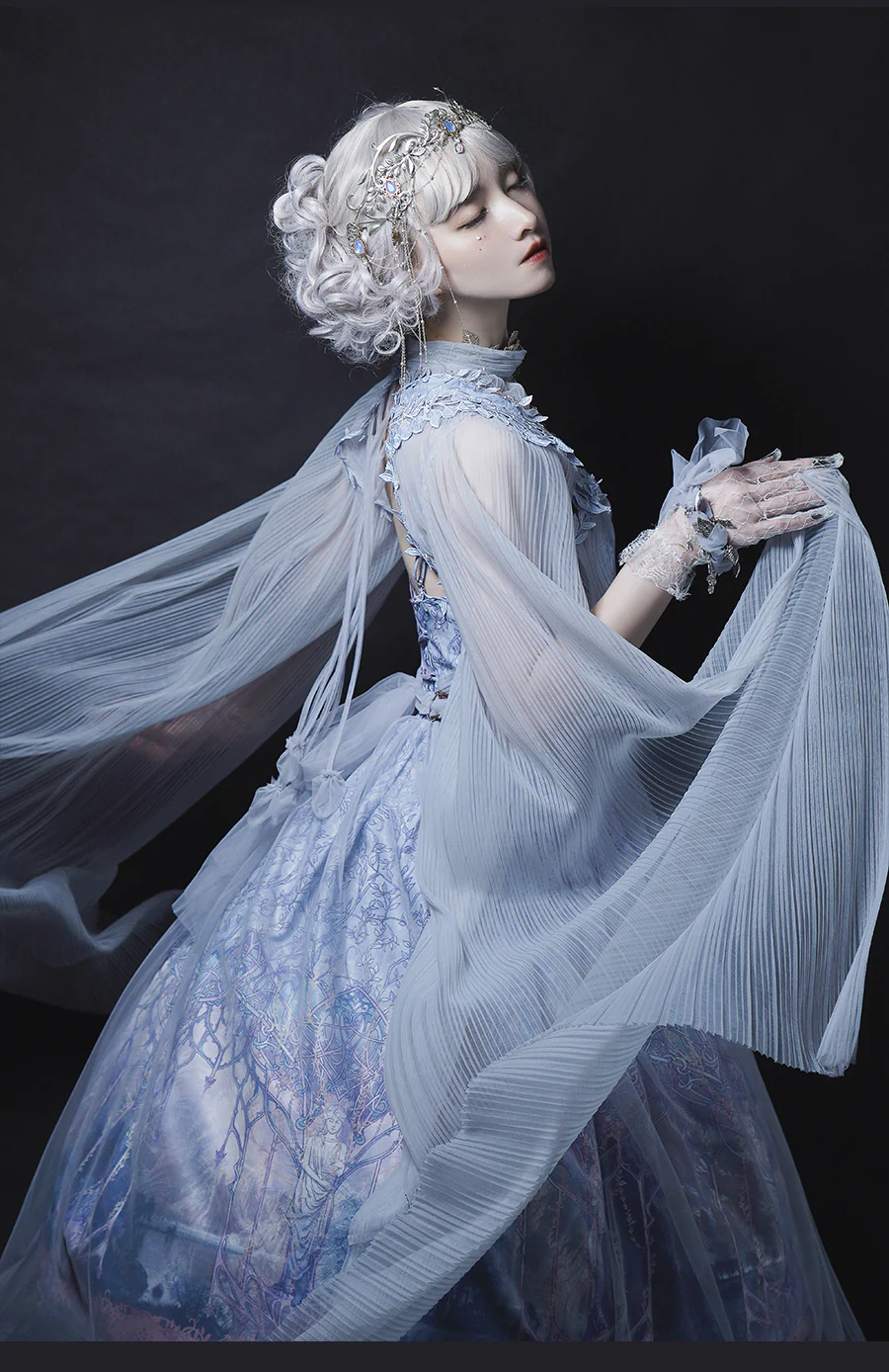 Dense Forest Corridor - Elegant Lolita Jumper Dress - Image 12