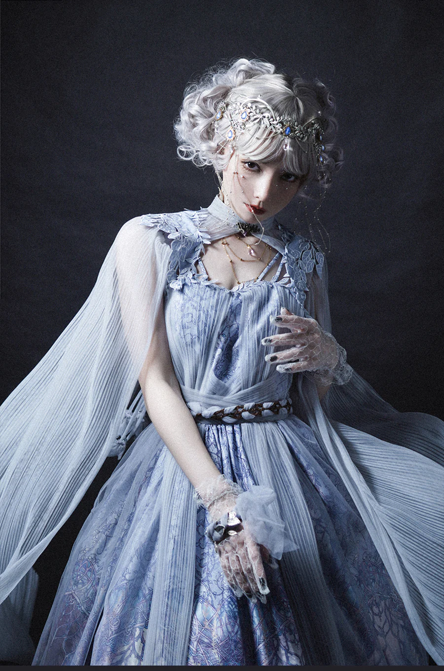 Dense Forest Corridor - Elegant Lolita Jumper Dress - Image 19
