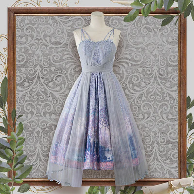 Dense Forest Corridor - Elegant Lolita Jumper Dress - Image 4
