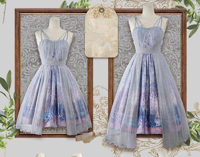 Dense Forest Corridor - Elegant Lolita Jumper Dress - Image 9