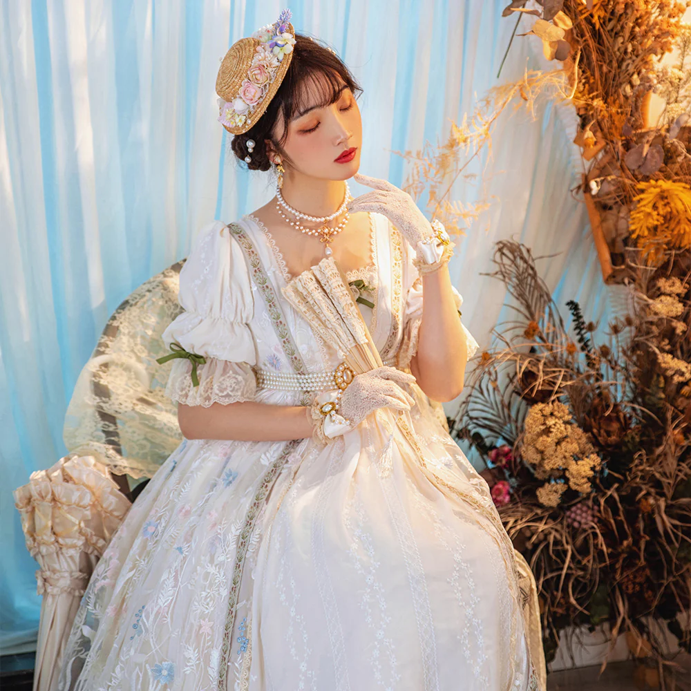 The Sally Gardens - Multicolors Ribbon Lolita Sash - Image 3